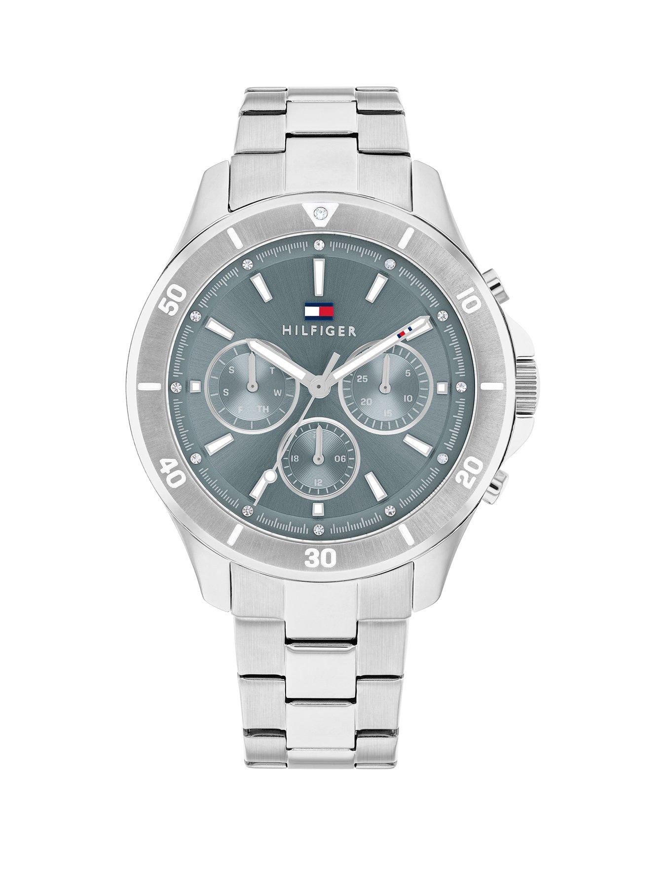 Tommy Hilfiger Women's Light Blue Dial Stainless Steel Bracelet Watch