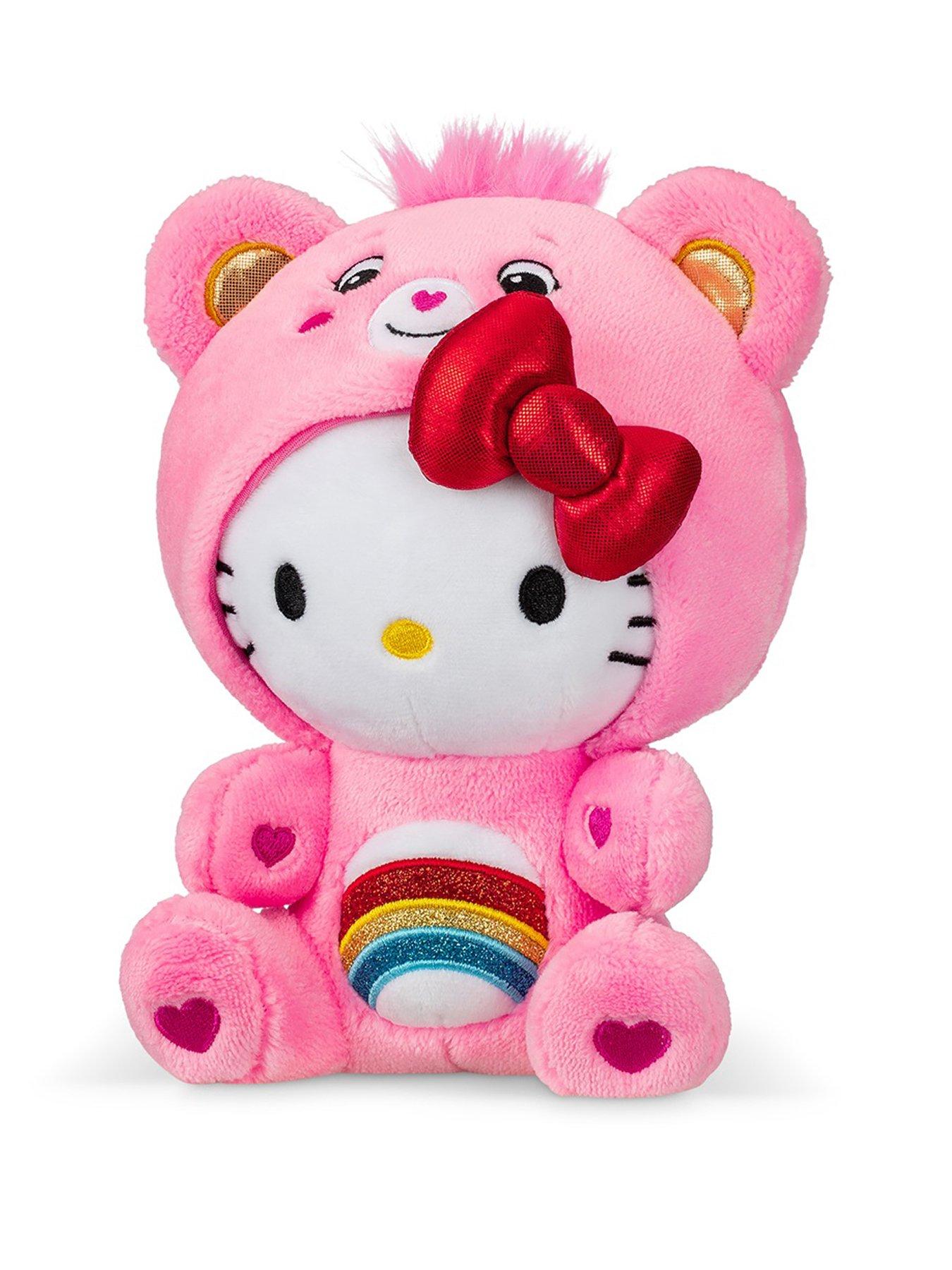Image 1 of 8 of Care Bears 22cm Plush - Hello Kitty as Cheer Bear (polybag)