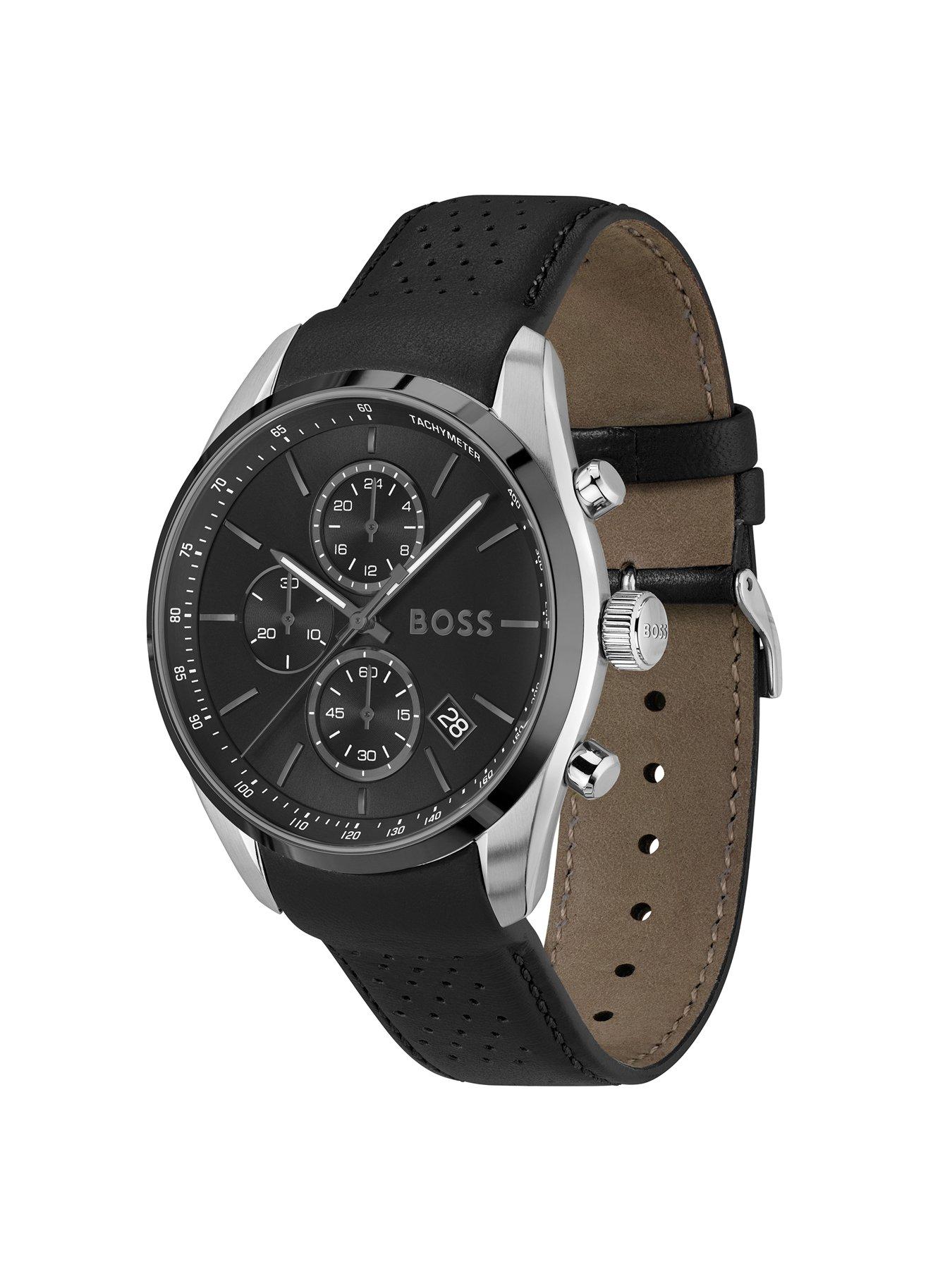 Image 2 of 7 of BOSS Gents BOSS Grand Prix 44 leather strap Watch