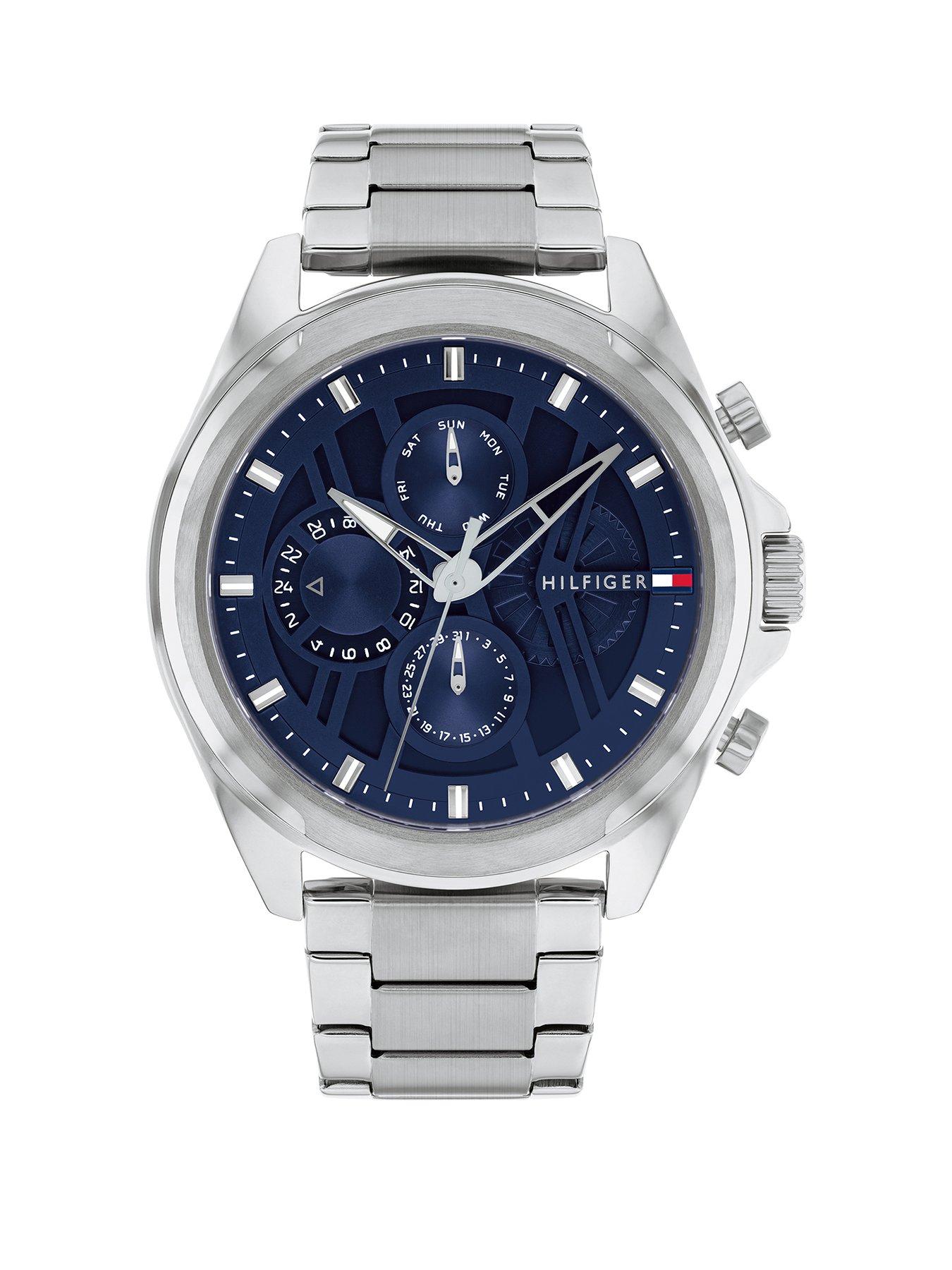 Tommy Hilfiger Men's Blue Dial Stainless Steel Bracelet Watch, One Colour, Men - Image 3