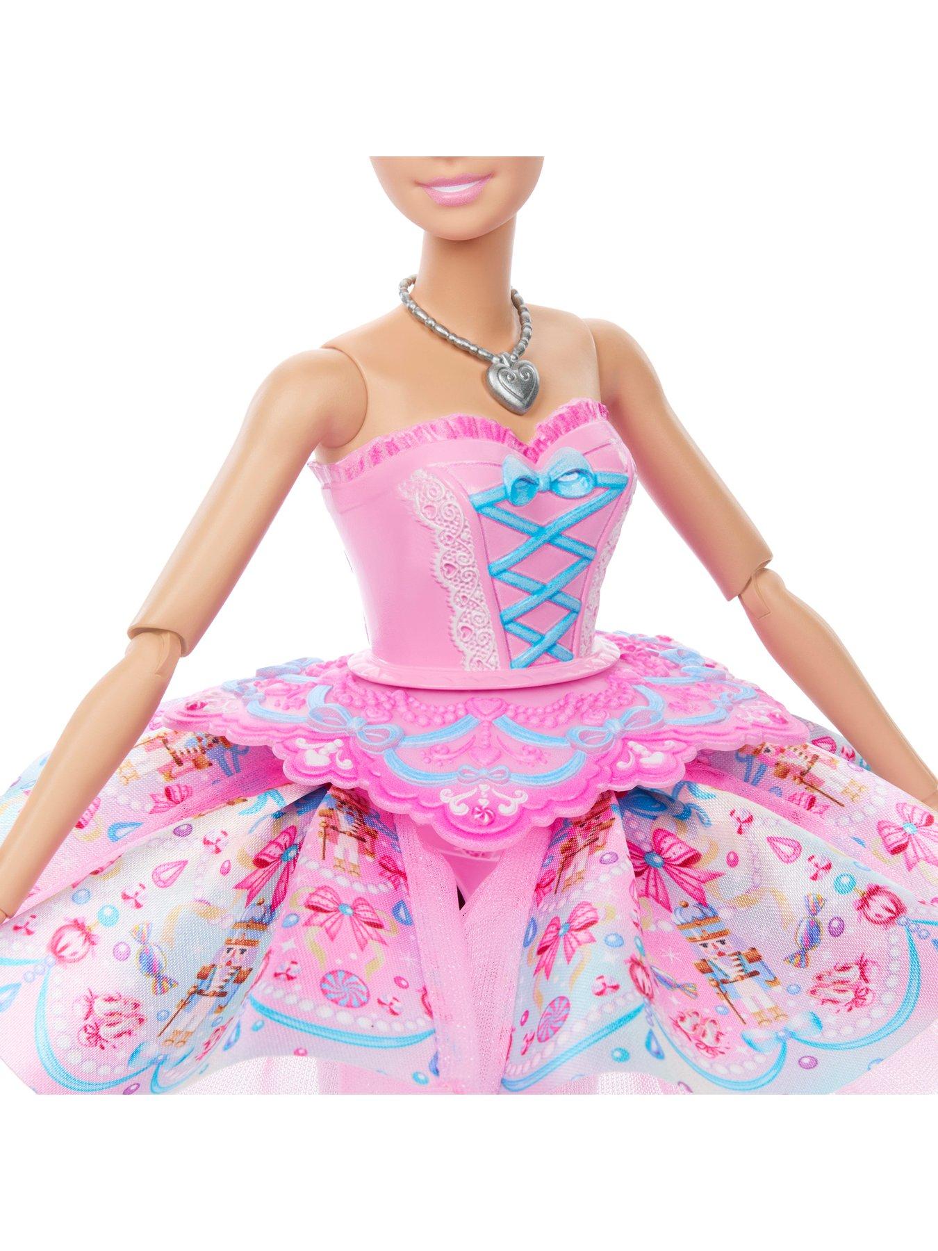 Image 4 of 7 of Barbie <p>The Nutcracker Clara Doll with Surprise Tutu Transformation Feature and Heart Locket Necklace</p>