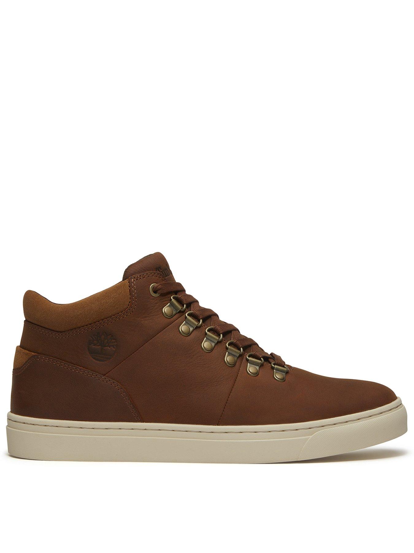 Timberland Medium Brown Lisbon Hill Mid Lace Trainers - Image 3