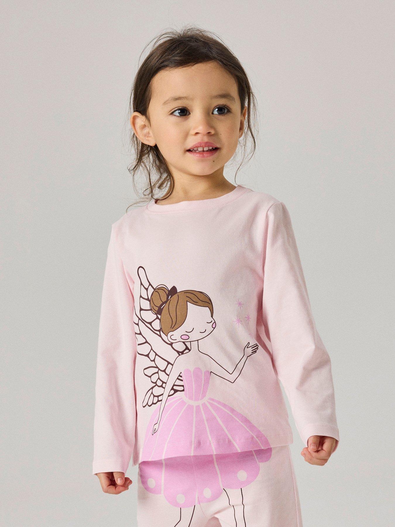Image 6 of 7 of Name It Mini Girls Ballerina Pyjamas - Pink