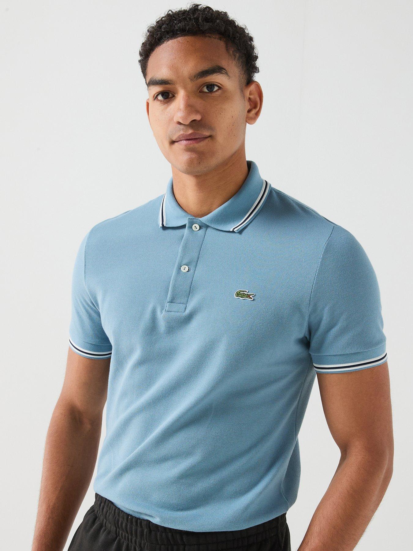 Lacoste Regular Fit L.12.12 Tipped Polo Shirt - Blue