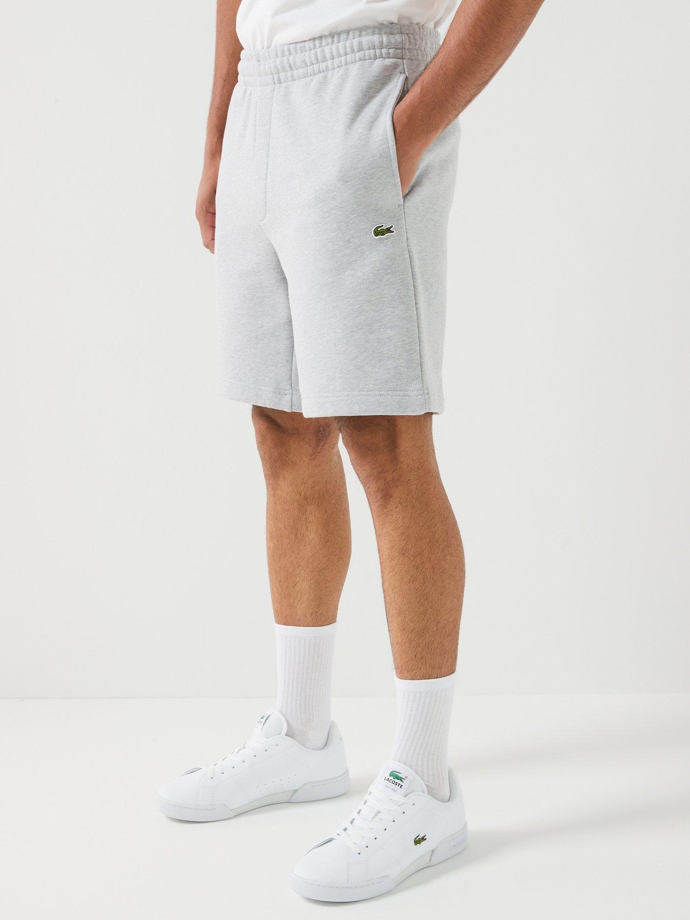 Lacoste Brushed Fleece Jersey Shorts - Light Grey