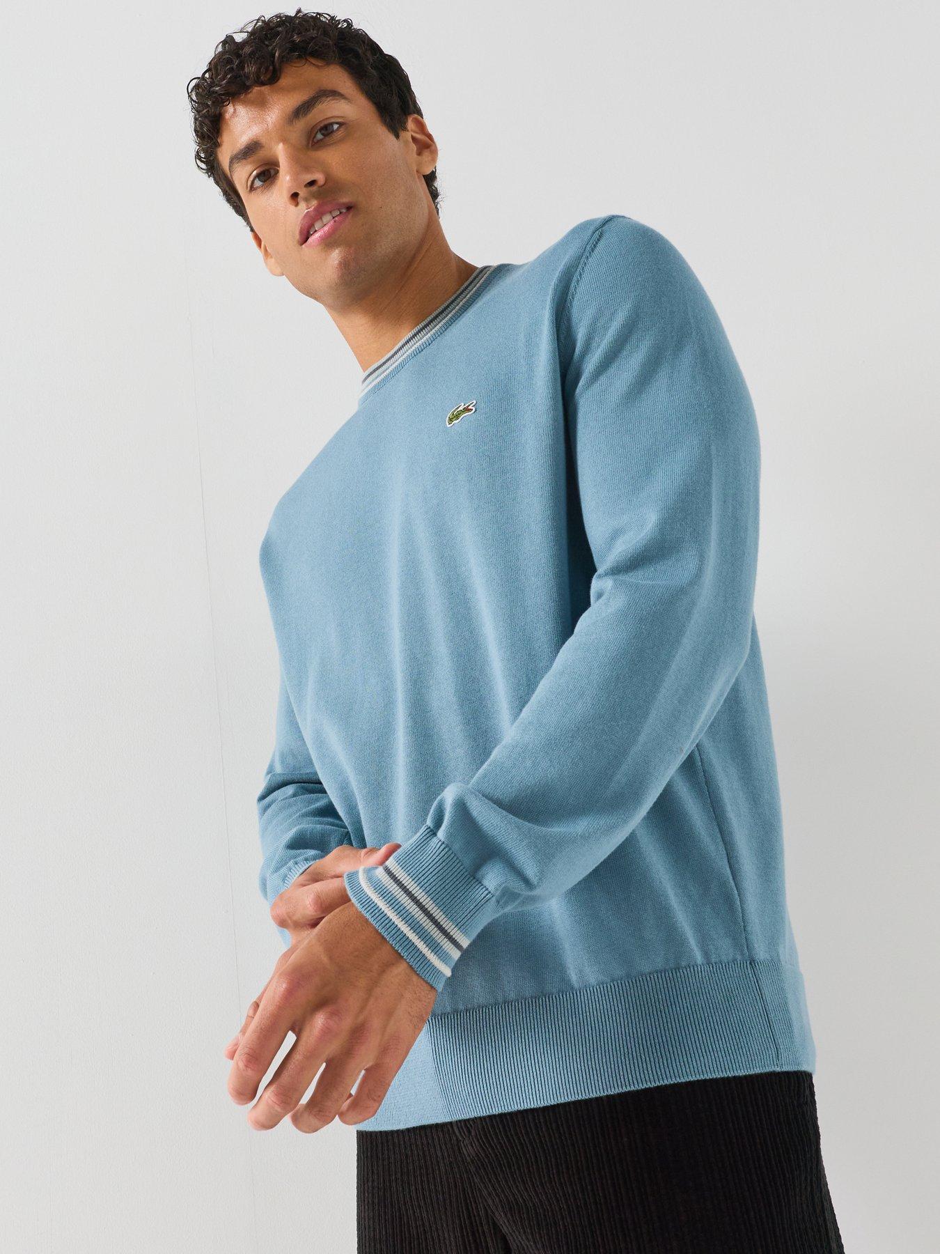 Image 4 of 6 of Lacoste Tipping Knitted Jumper - Dark Blue