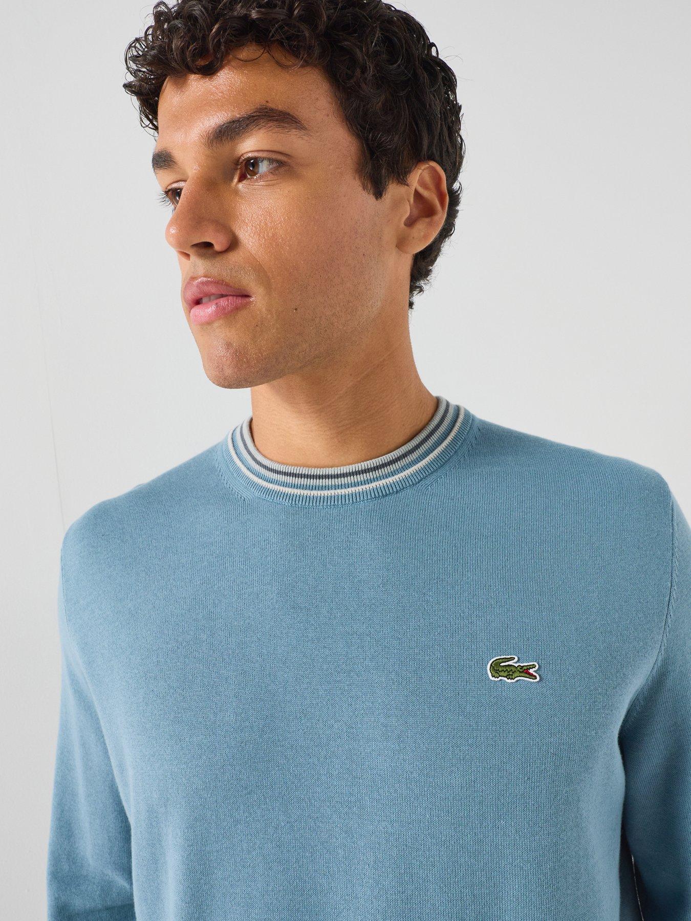 Image 5 of 6 of Lacoste Tipping Knitted Jumper - Dark Blue