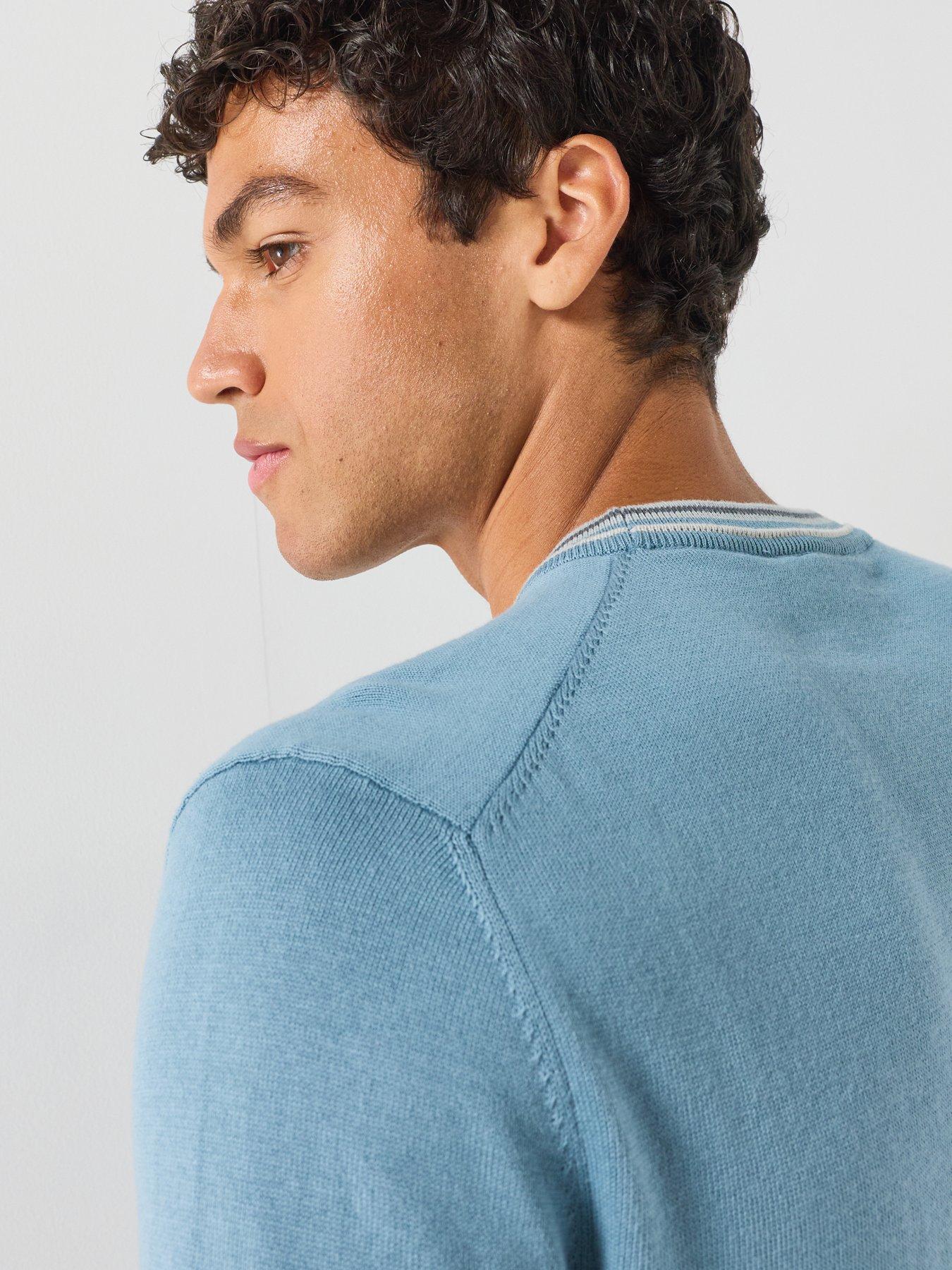 Image 6 of 6 of Lacoste Tipping Knitted Jumper - Dark Blue