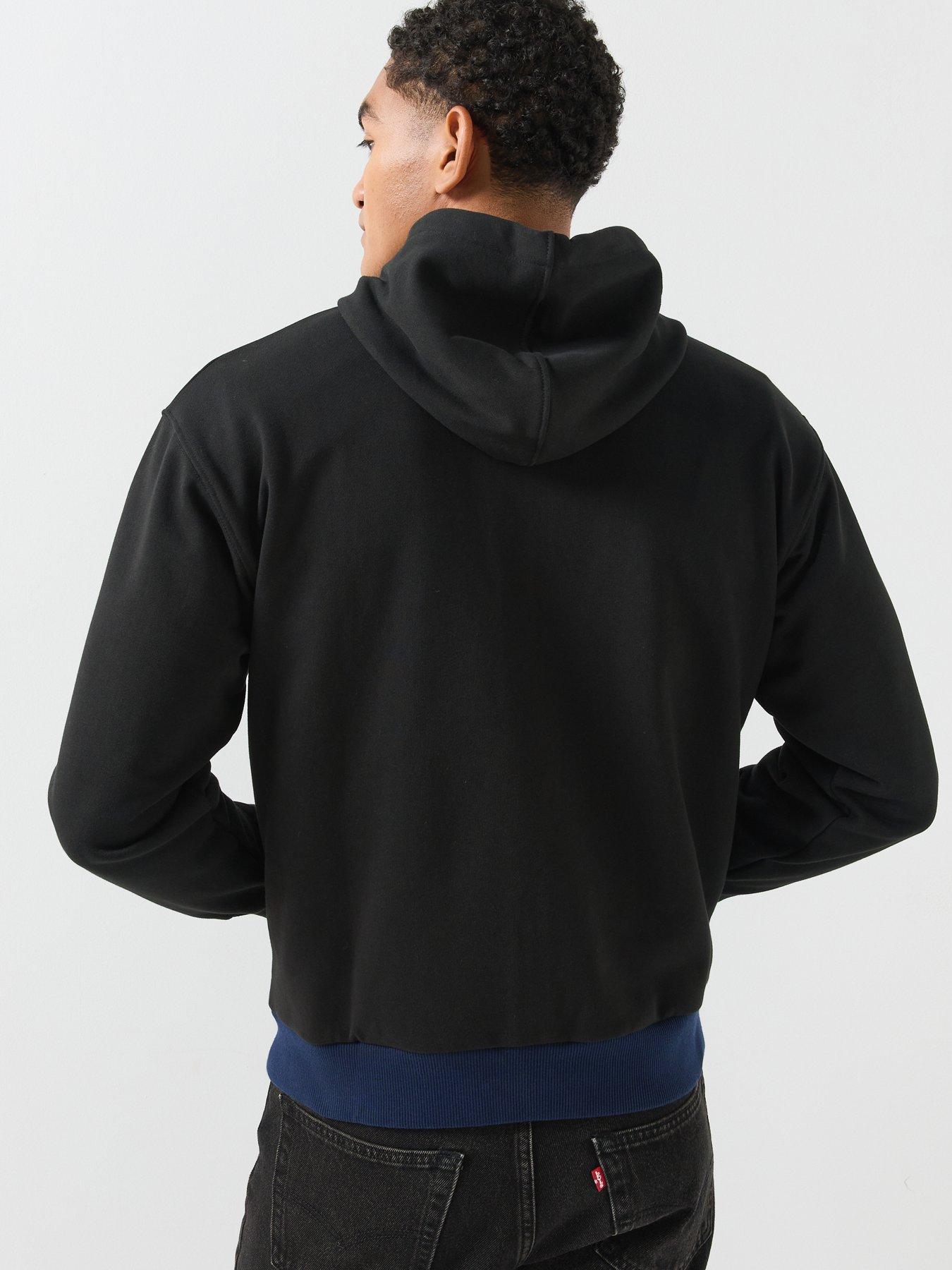 Image 2 of 6 of Lacoste Colour Block Full Zipped Hoodie - Black