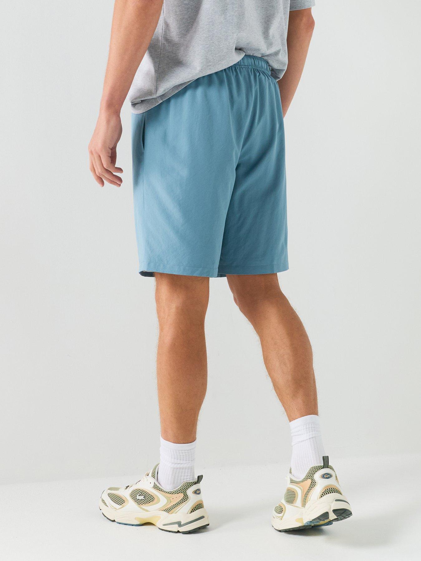 Image 2 of 5 of Lacoste Woven Drawstring Shorts - Blue