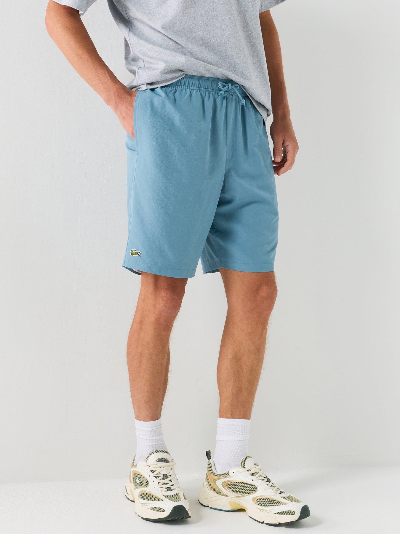 Image 3 of 5 of Lacoste Woven Drawstring Shorts - Blue