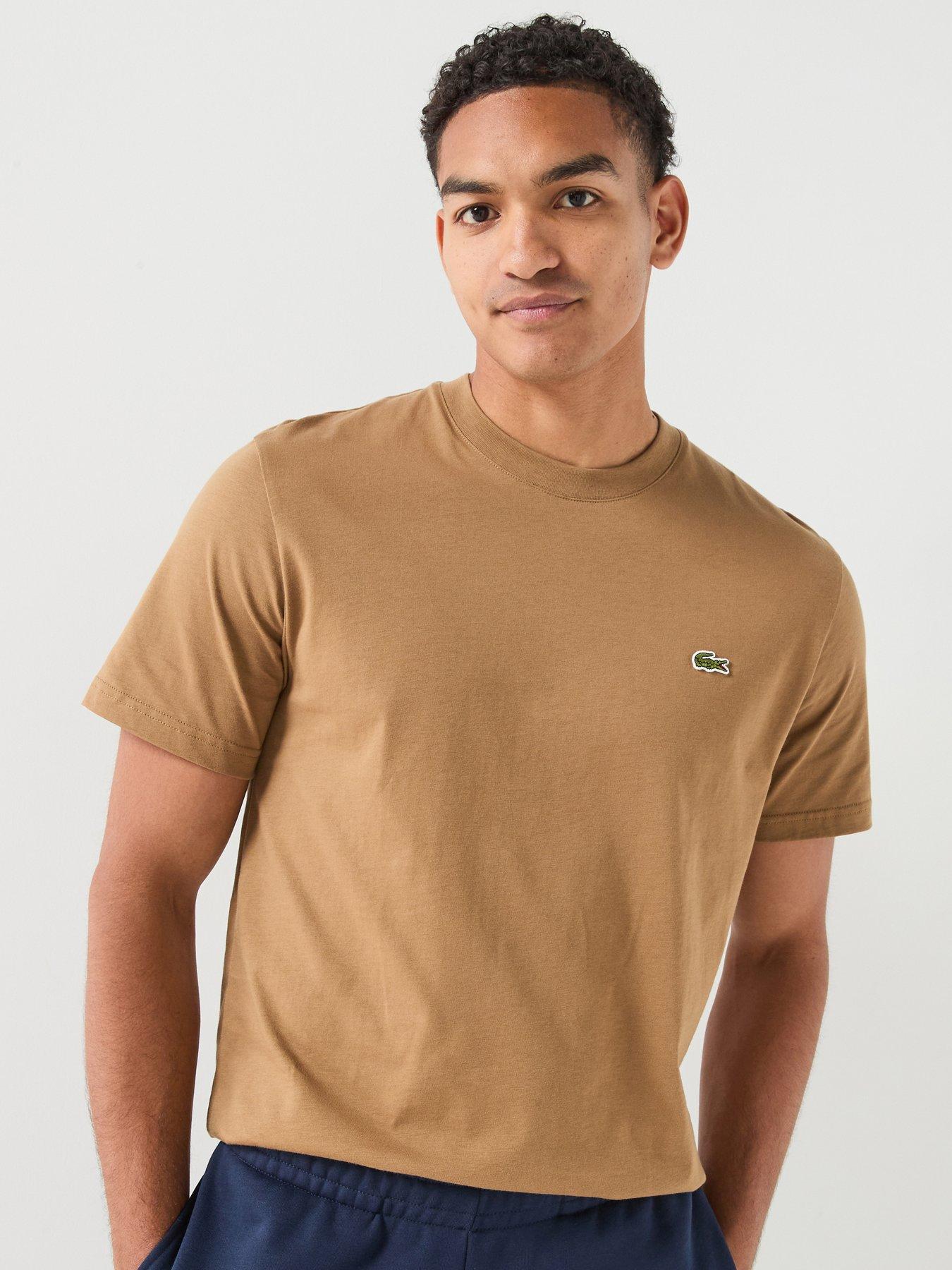 Lacoste Lacoste Mid Weight Cotton T-shirt - Brown