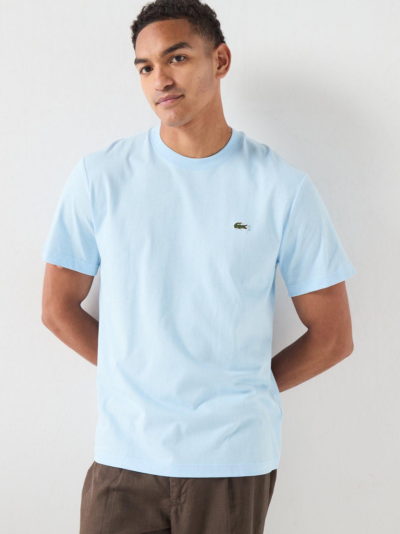 Lacoste Lacoste Mid Weight Cotton T-shirt - Light Blue