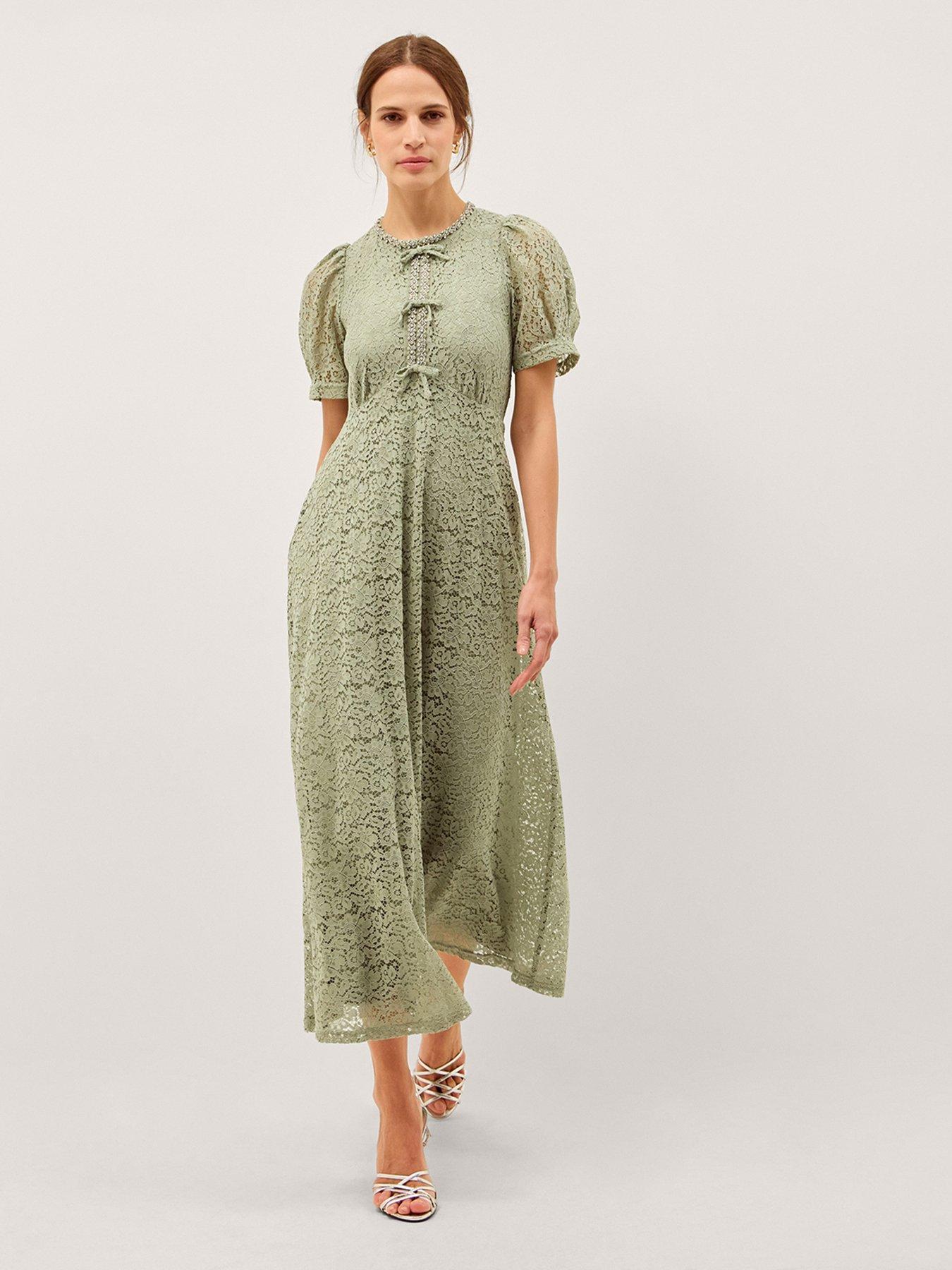 monsoon gianna lace dress Buy Monsoon Yellow Gianna Sleeveless Lace Midi Dress from Next USA