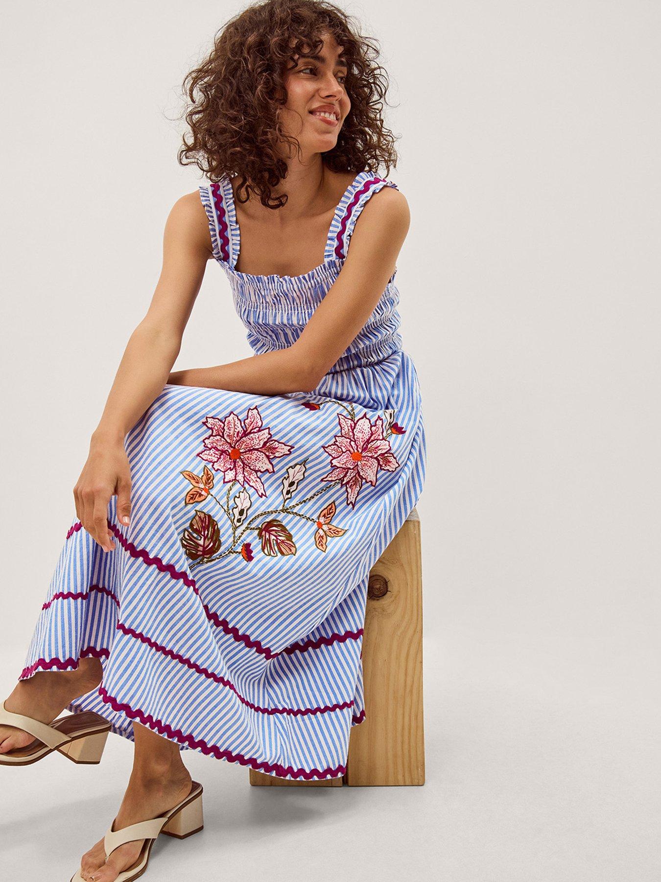 Image 3 of 5 of Monsoon Sloane Emb Dress
