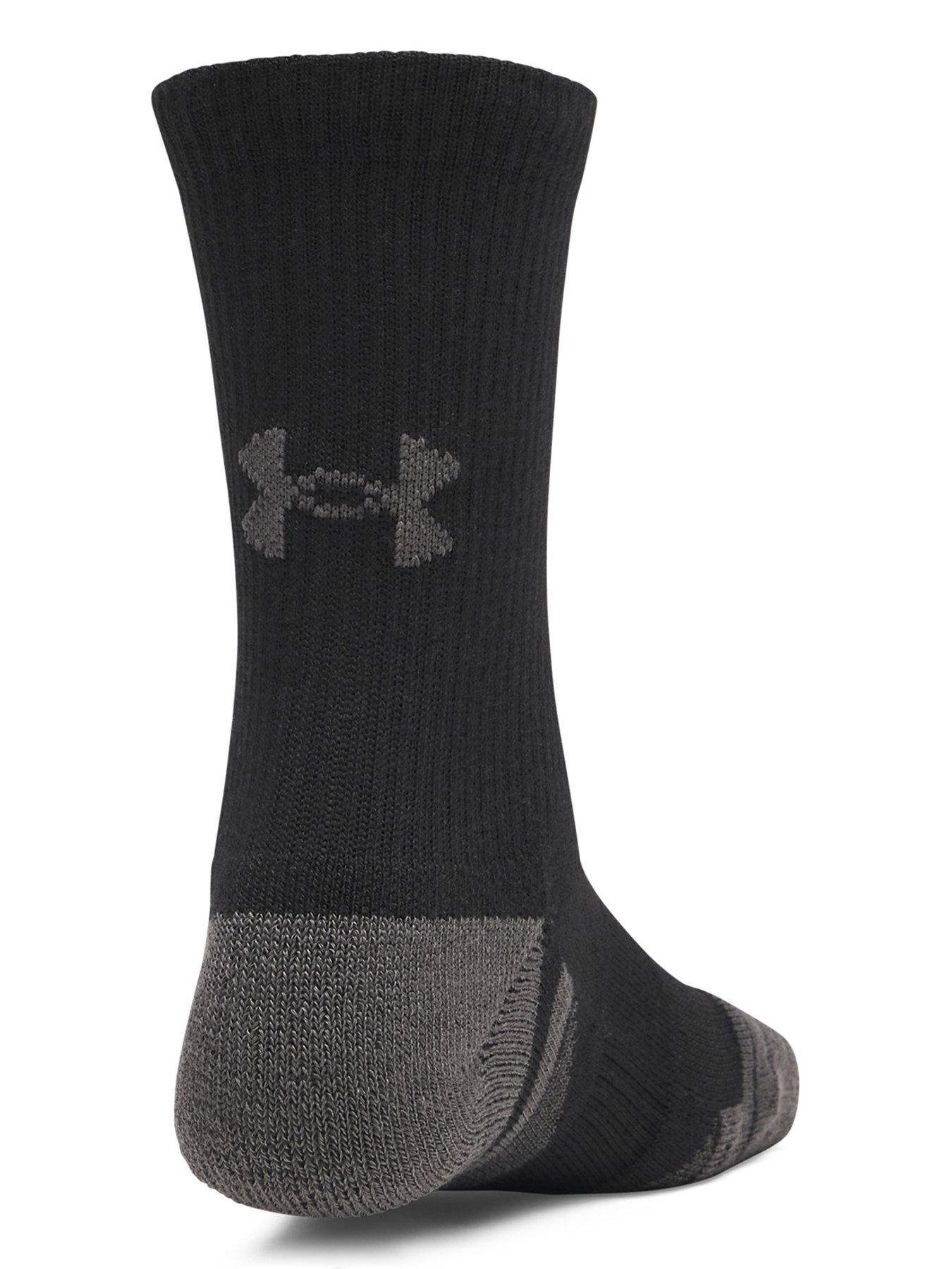 Image 3 of 3 of UNDER ARMOUR Junior Unisex Tech 3 Pack Crew Socks - Black