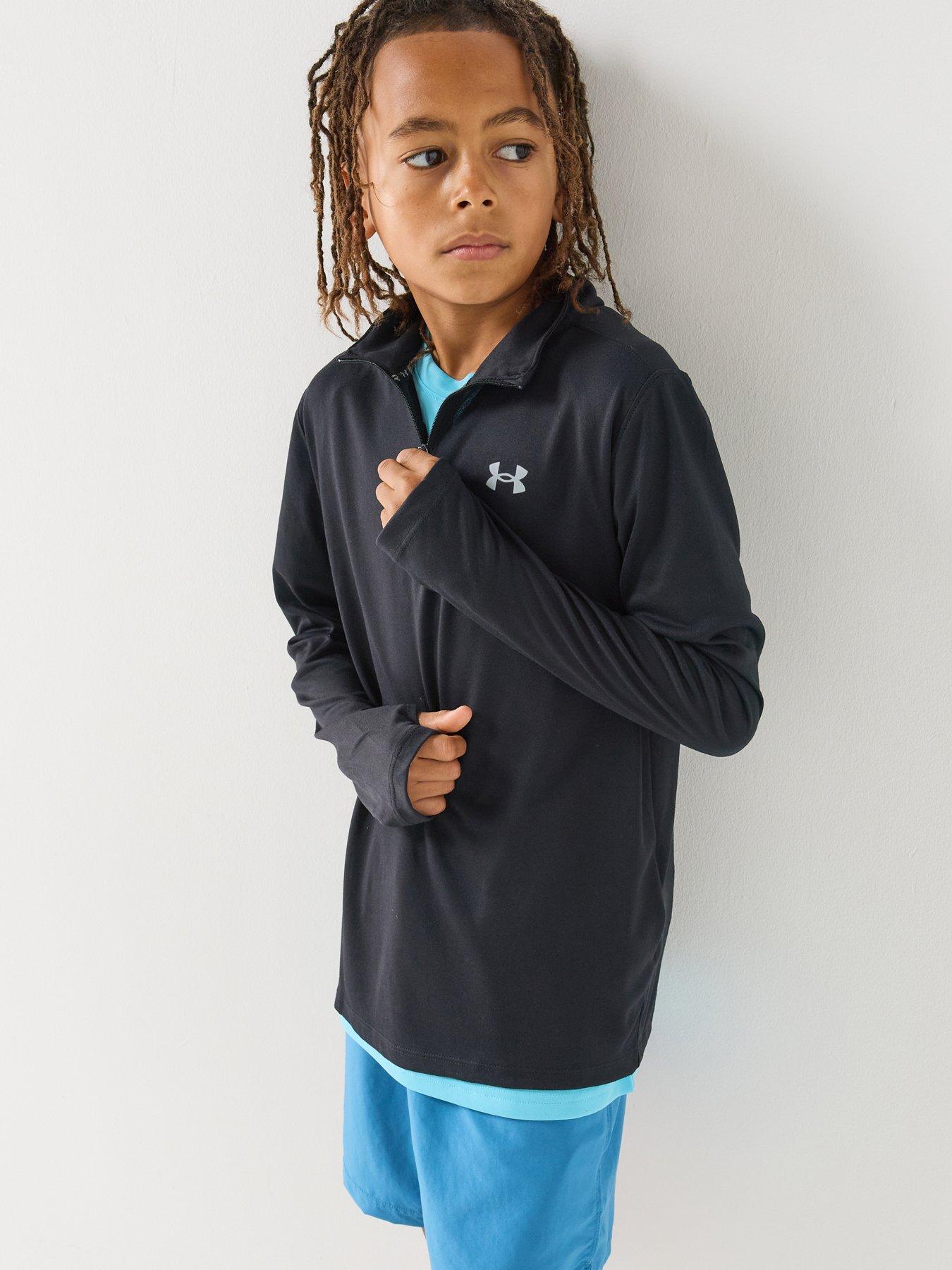 Under Armour Kids Black Tech Utility 1/4 Zip in Size 14+Y, JD Sports - Image 2