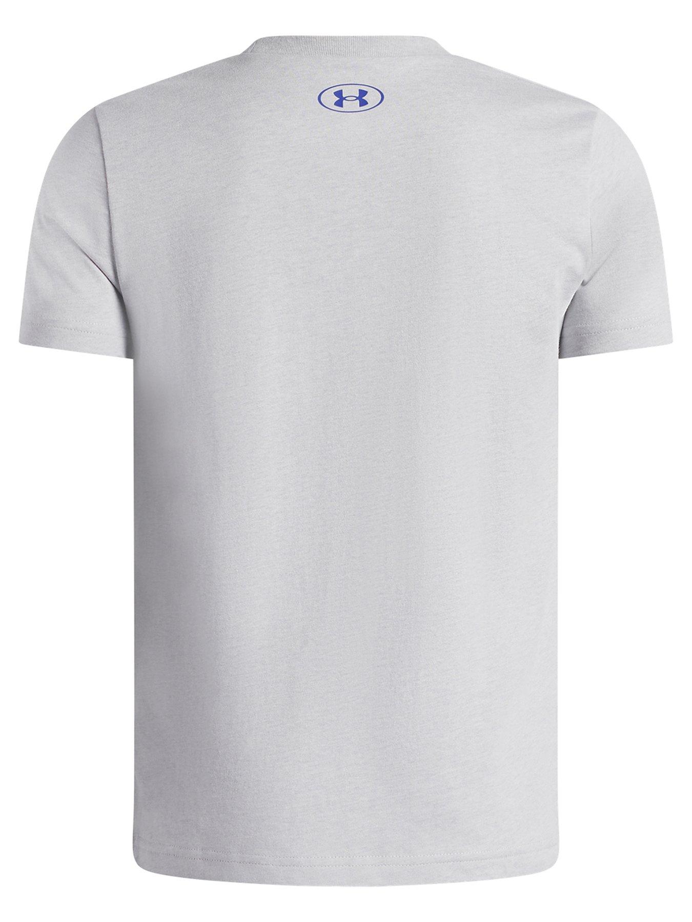 Image 2 of 3 of UNDER ARMOUR Boys Boxed Logo T-shirt -grey