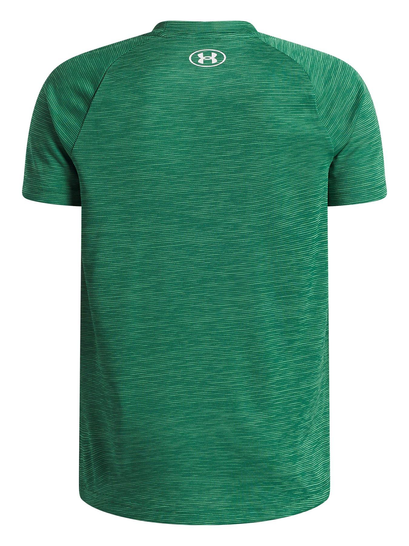 Image 2 of 3 of UNDER ARMOUR Boys Training Tech Textured T-shirt - Green