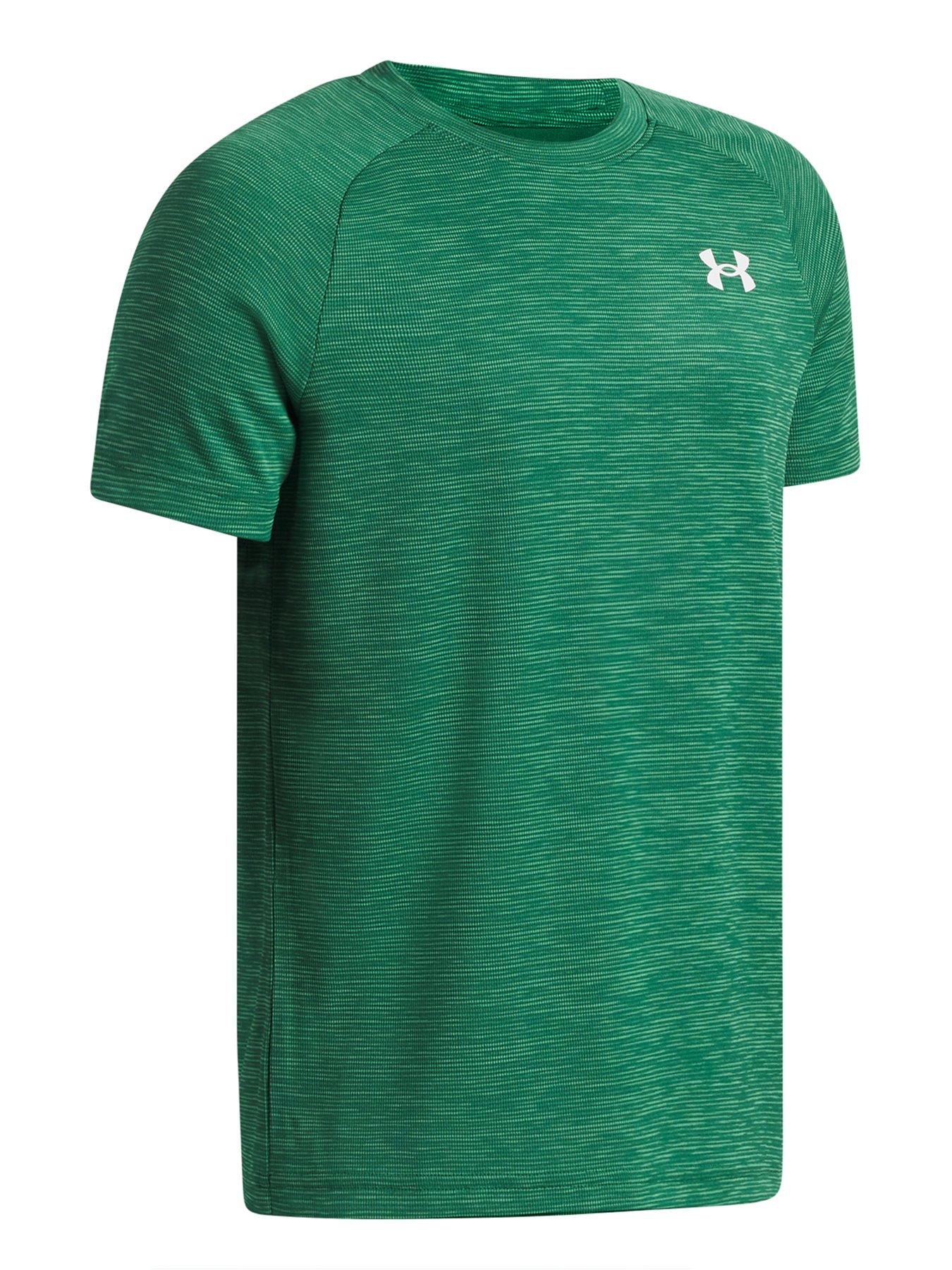 Image 3 of 3 of UNDER ARMOUR Boys Training Tech Textured T-shirt - Green