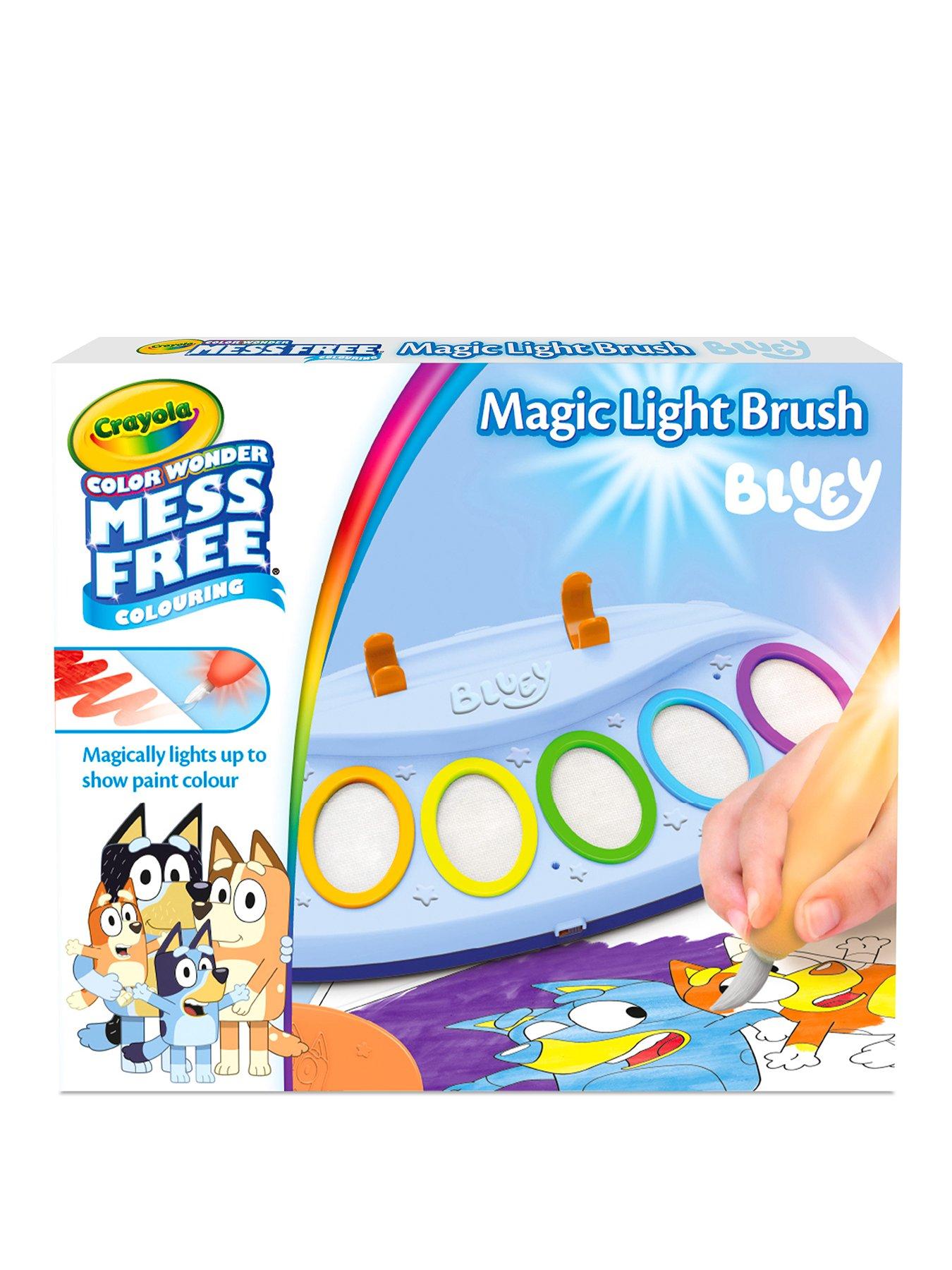 Image 1 of 7 of Crayola Bluey Light-Up Colour Wonder Paint Set