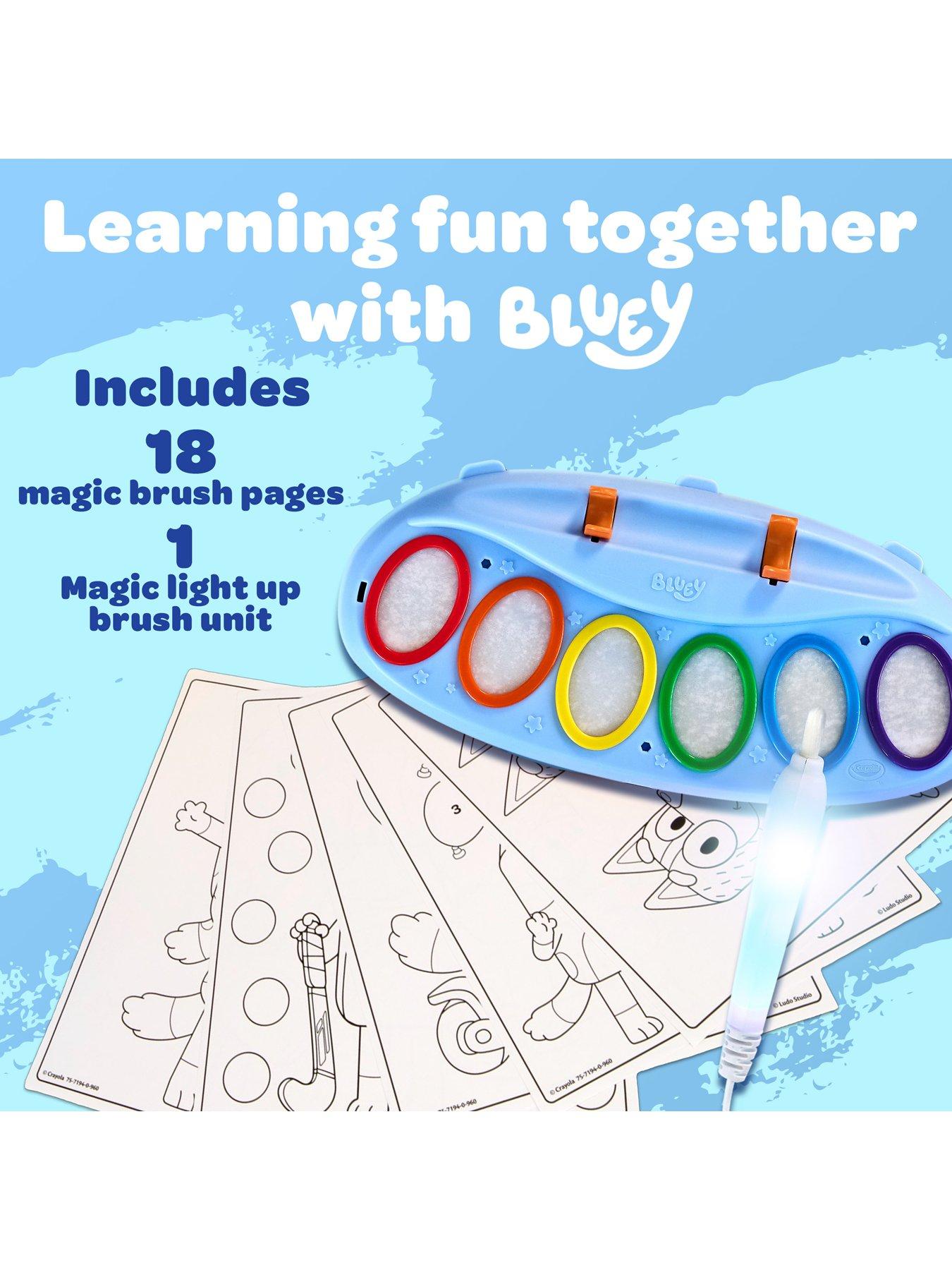 Image 2 of 7 of Crayola Bluey Light-Up Colour Wonder Paint Set