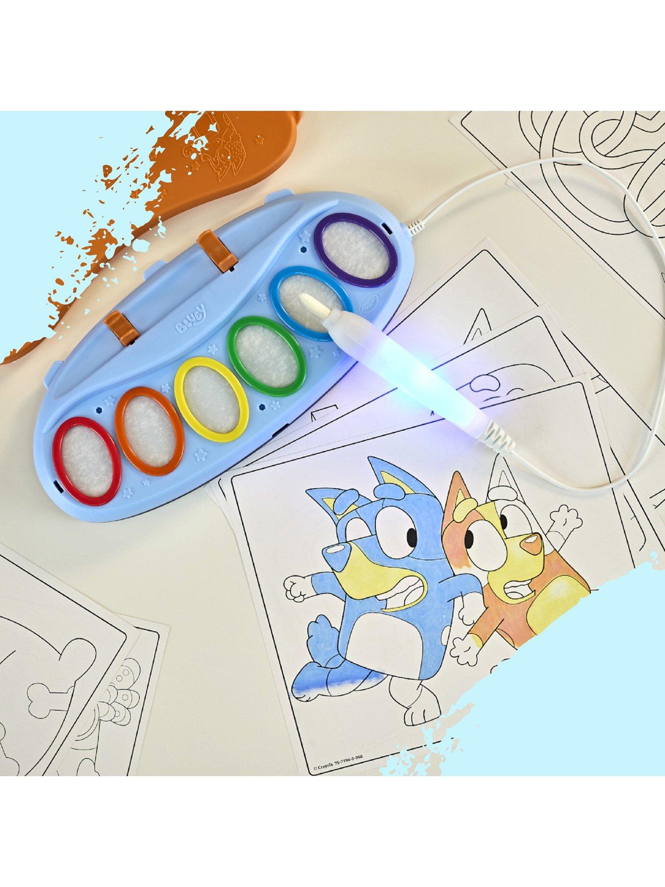 Image 3 of 7 of Crayola Bluey Light-Up Colour Wonder Paint Set