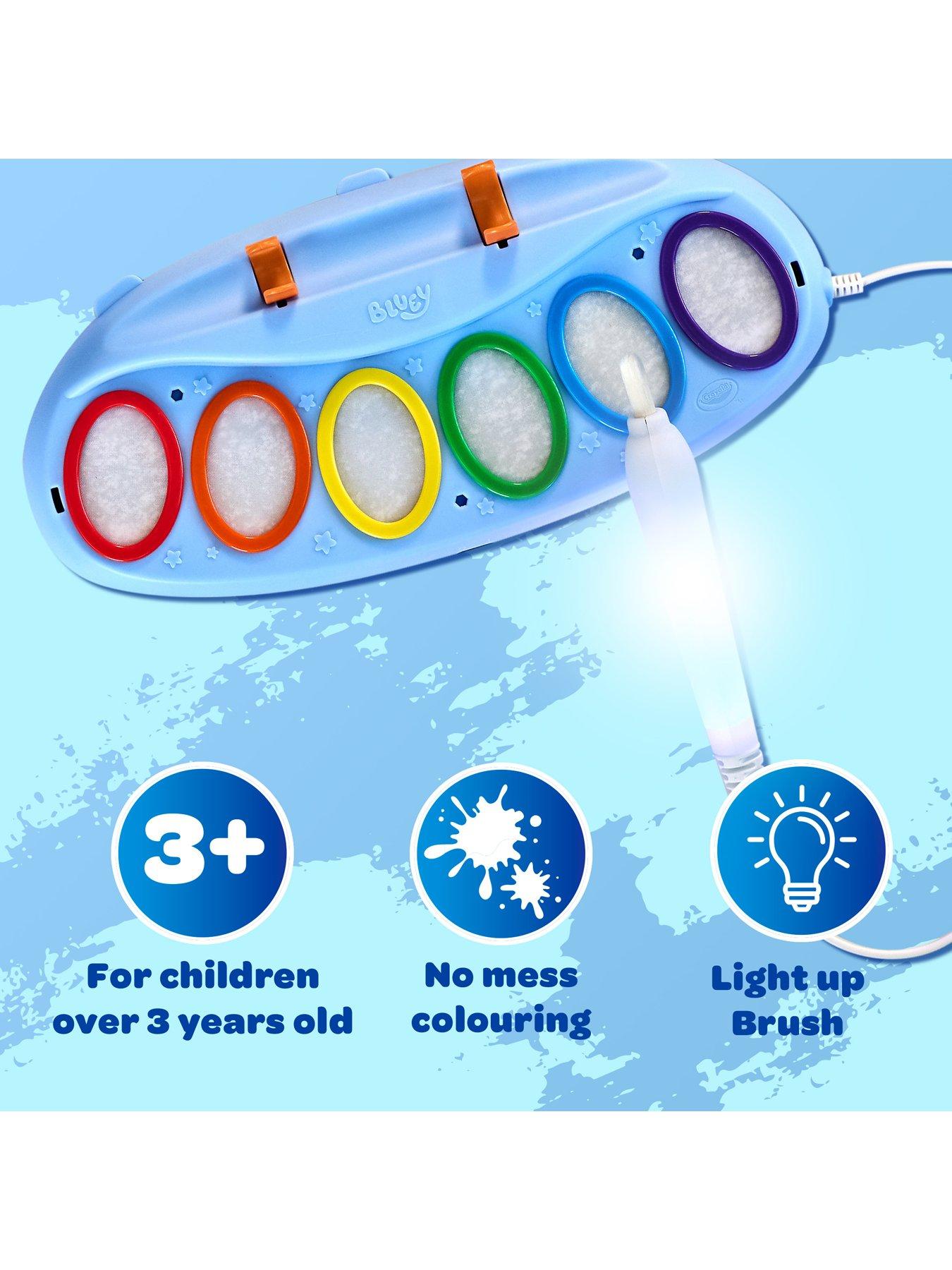 Image 4 of 7 of Crayola Bluey Light-Up Colour Wonder Paint Set