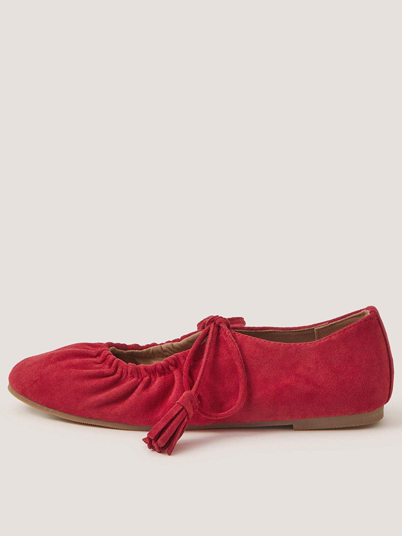 Image 2 of 3 of Monsoon Blair Ballet Pump - Red