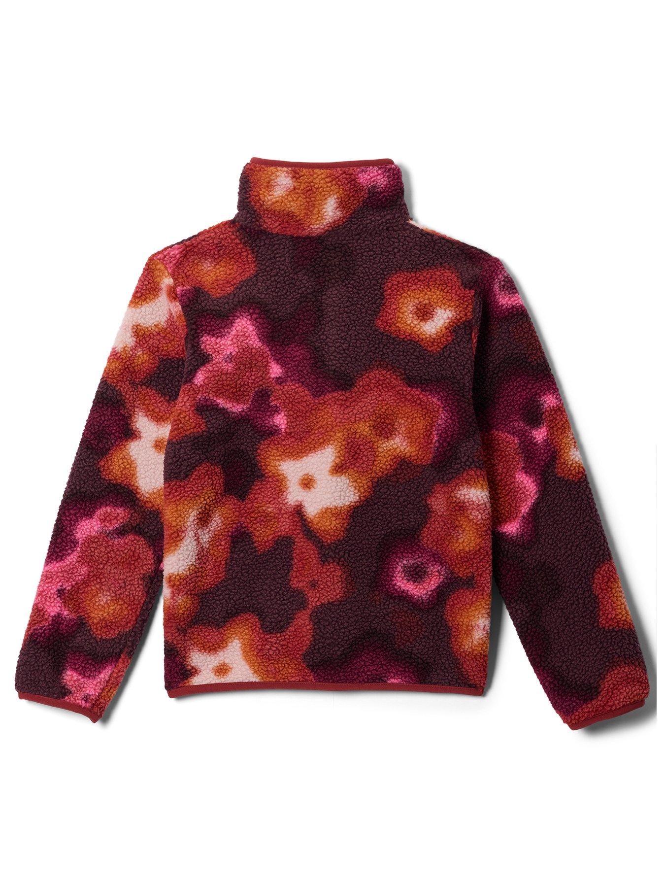 Image 2 of 2 of Columbia Girls Helvetia II Printed Half-Snap Fleece - Pink