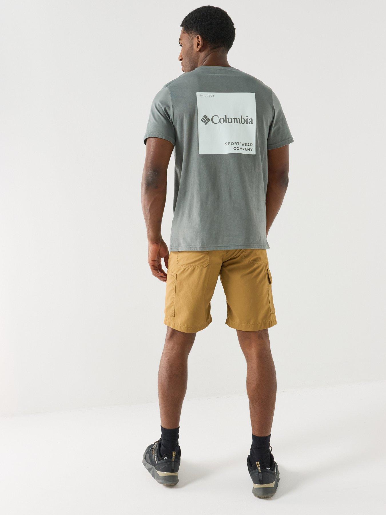 Image 4 of 6 of Columbia Mens CSC Logo Back Graphic T-Shirt - Green