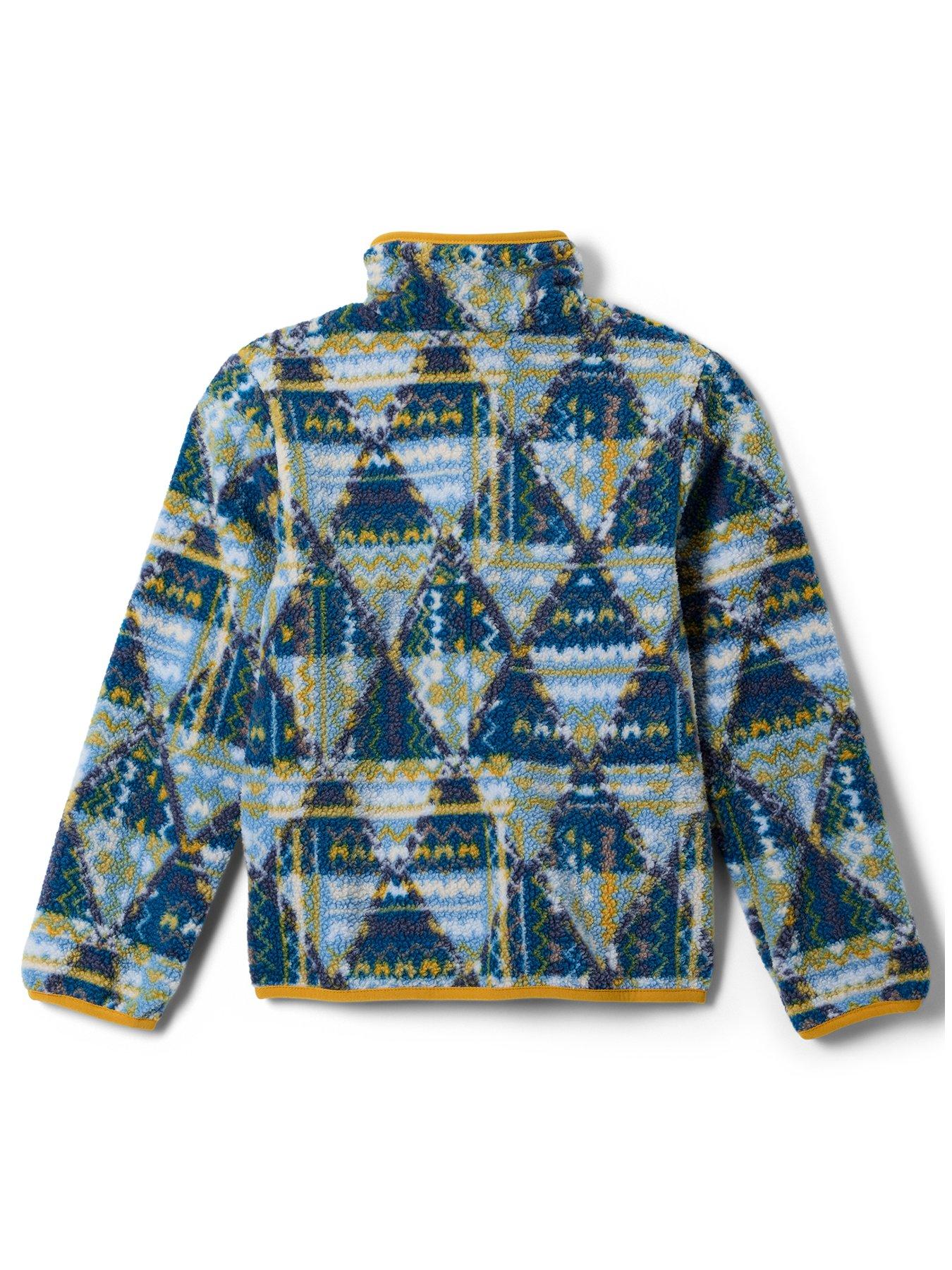 Image 2 of 2 of Columbia Junior Boys Helvetia Ii Printed 1/2 Snap Fleece - Blue