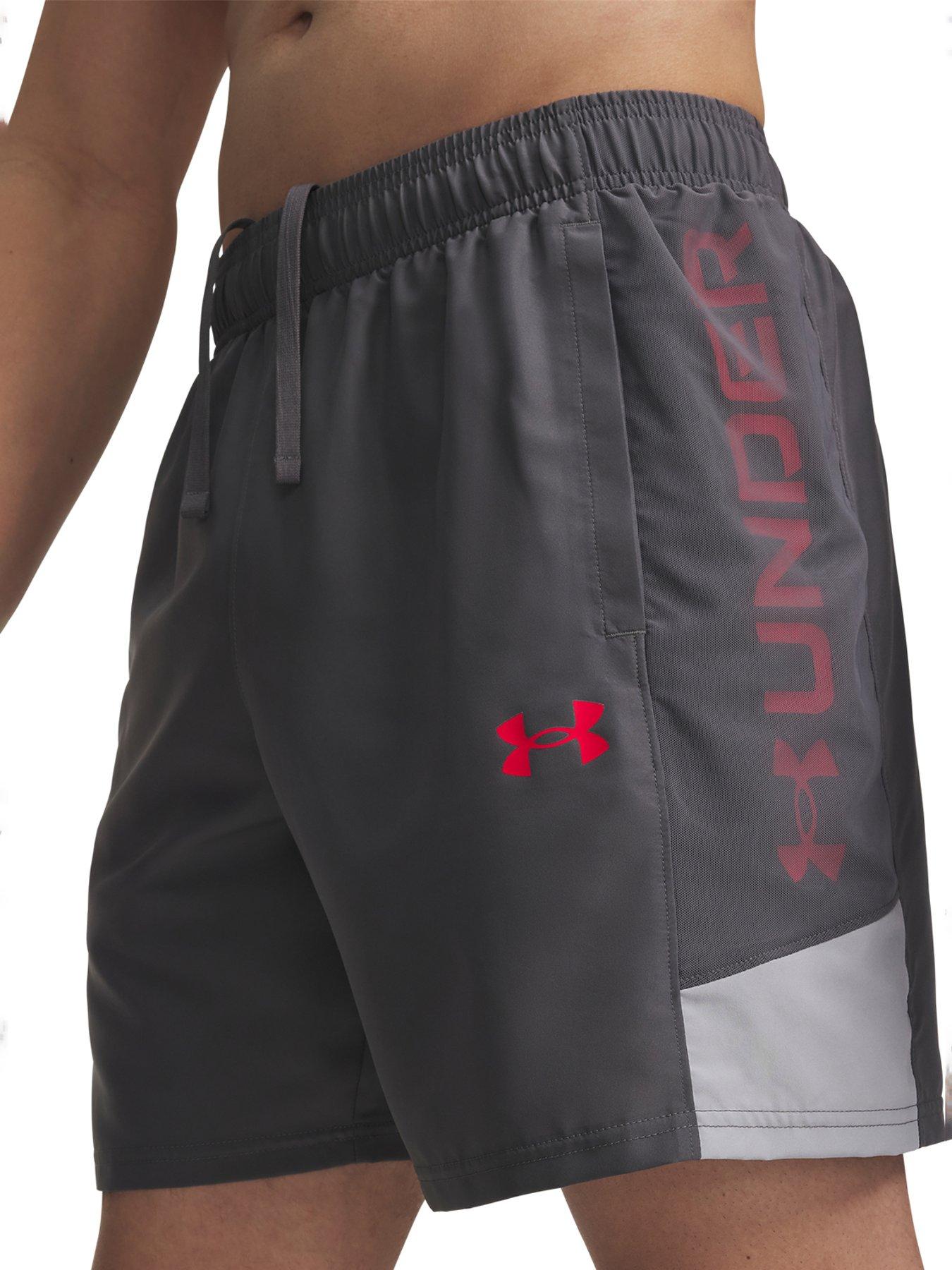 Image 4 of 4 of UNDER ARMOUR Mens Training Tech Utility Shorts - Grey
