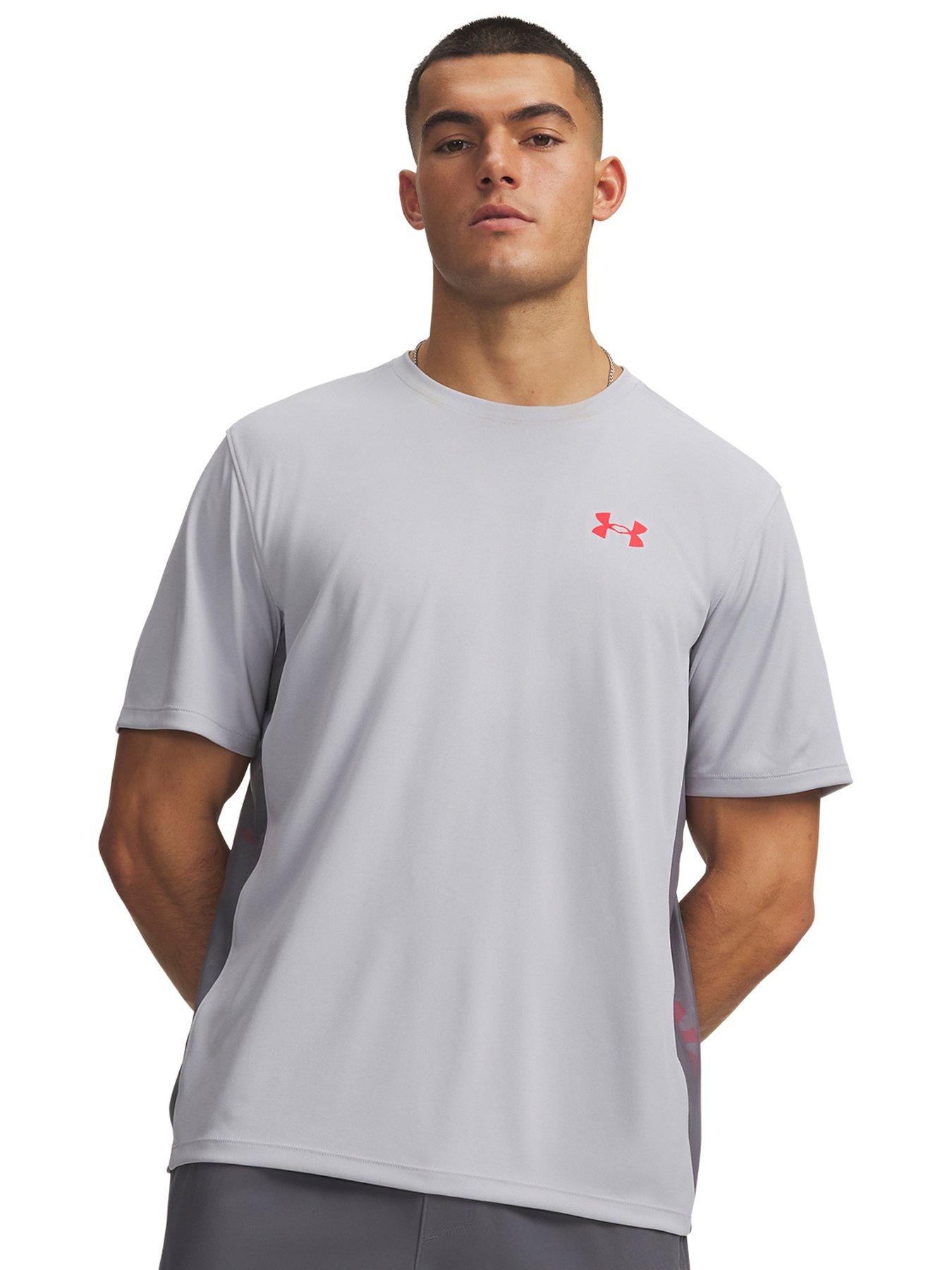 UNDER ARMOUR Mens Training Tech Utility T-Shirt, Grey, Size 2Xl, Men