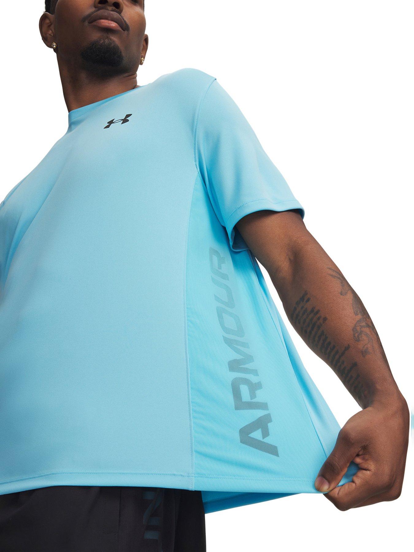 UNDER ARMOUR Mens Training Tech Utility T-Shirt, Blue, Size 2Xl, Men