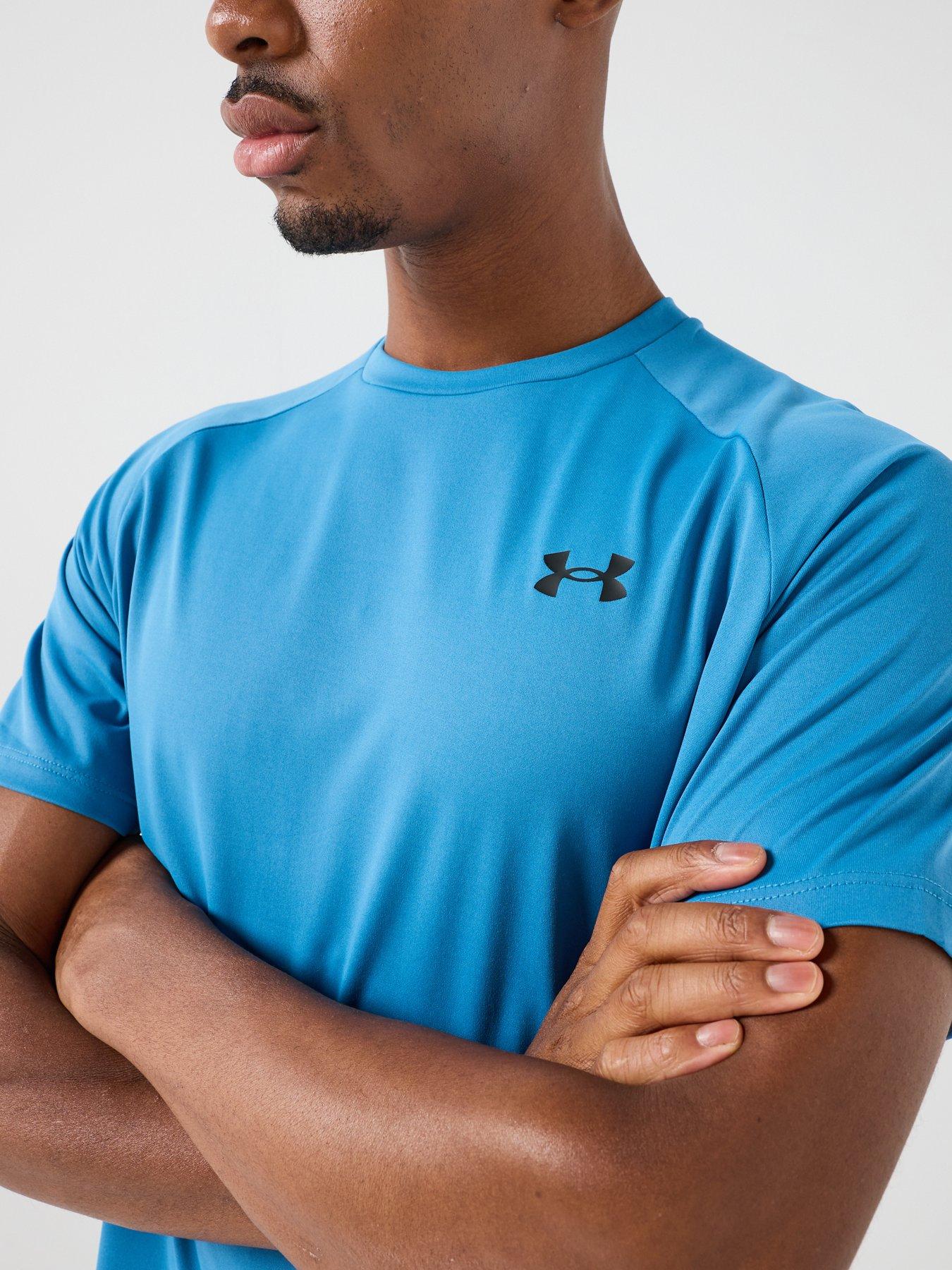 Image 4 of 6 of UNDER ARMOUR Mens Training Tech 2.0 T-Shirt - Blue