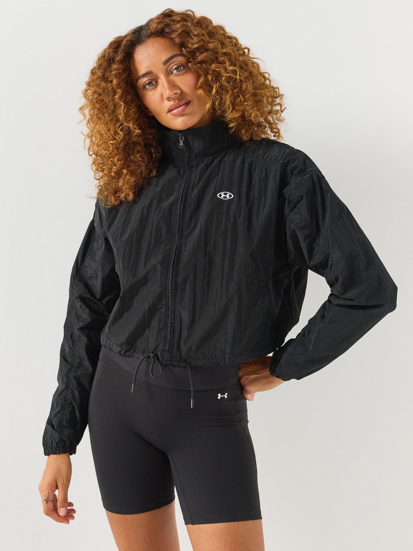 Image 1 of 6 of UNDER ARMOUR Womens Rival Woven UA Storm Relaxed Fit Blouse - Black