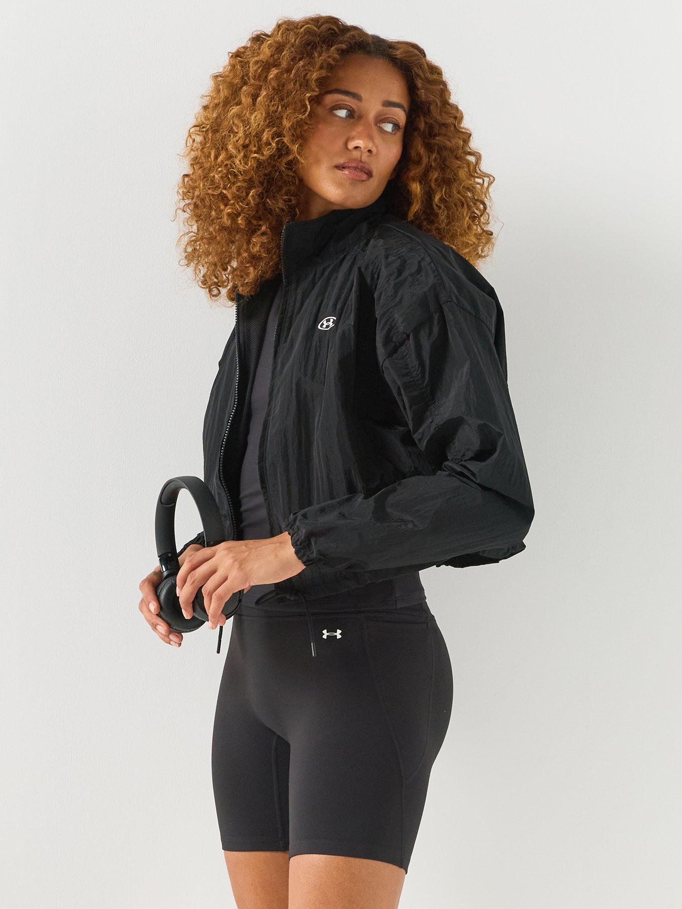 Image 6 of 6 of UNDER ARMOUR Womens Rival Woven UA Storm Relaxed Fit Blouse - Black