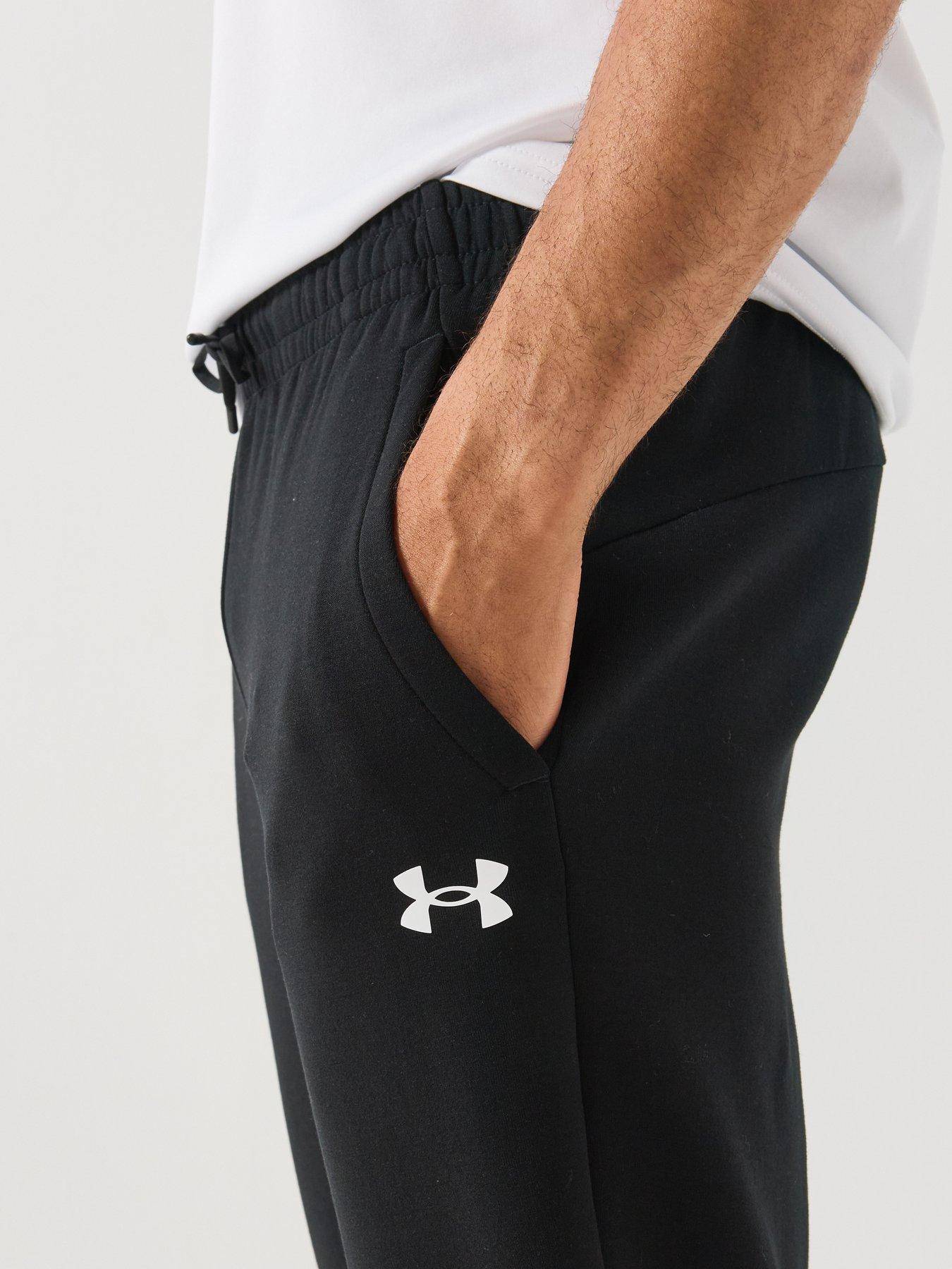 Image 4 of 6 of UNDER ARMOUR Mens Training Flex Fleece Tapered Joggers - Black