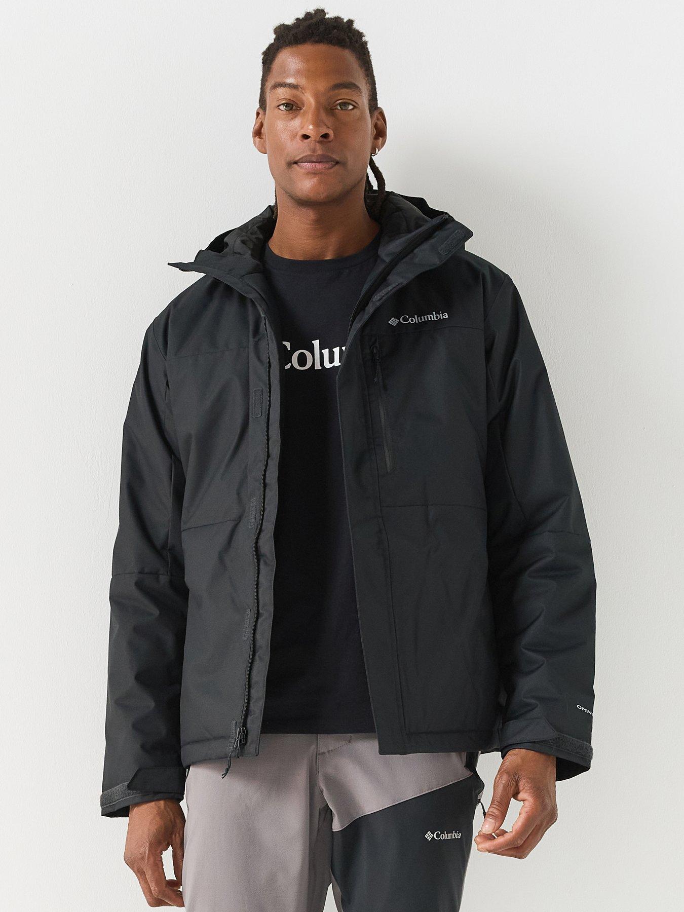 Image 1 of 6 of Columbia Mens Hikebound II Insulated Hooded Full Zip Jacket - Black