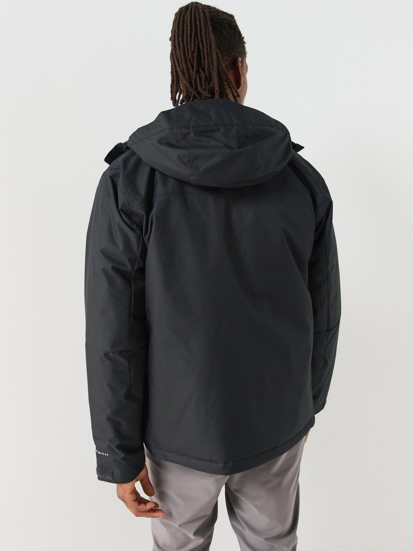 Image 2 of 6 of Columbia Mens Hikebound II Insulated Hooded Full Zip Jacket - Black