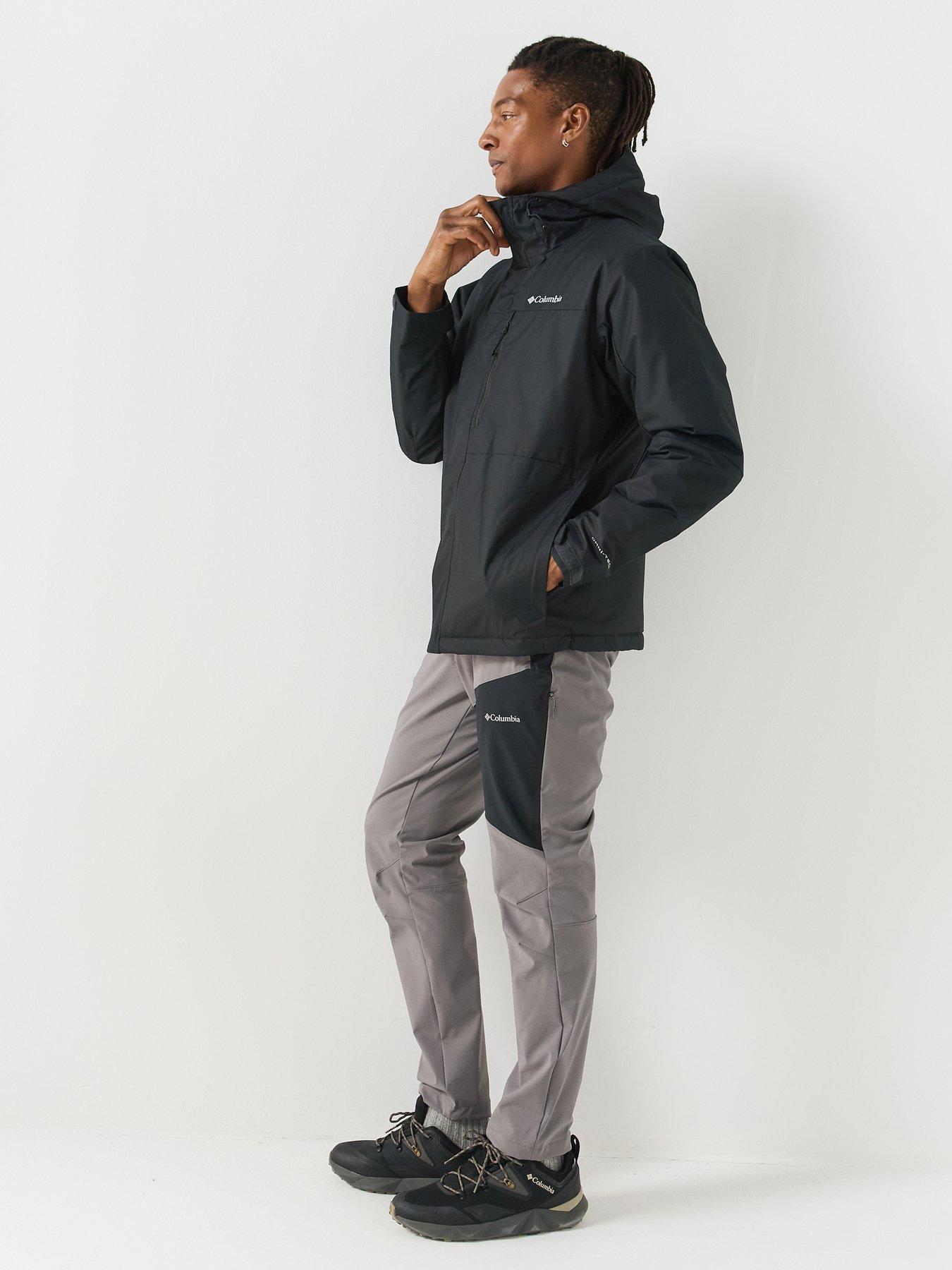 Image 3 of 6 of Columbia Mens Hikebound II Insulated Hooded Full Zip Jacket - Black
