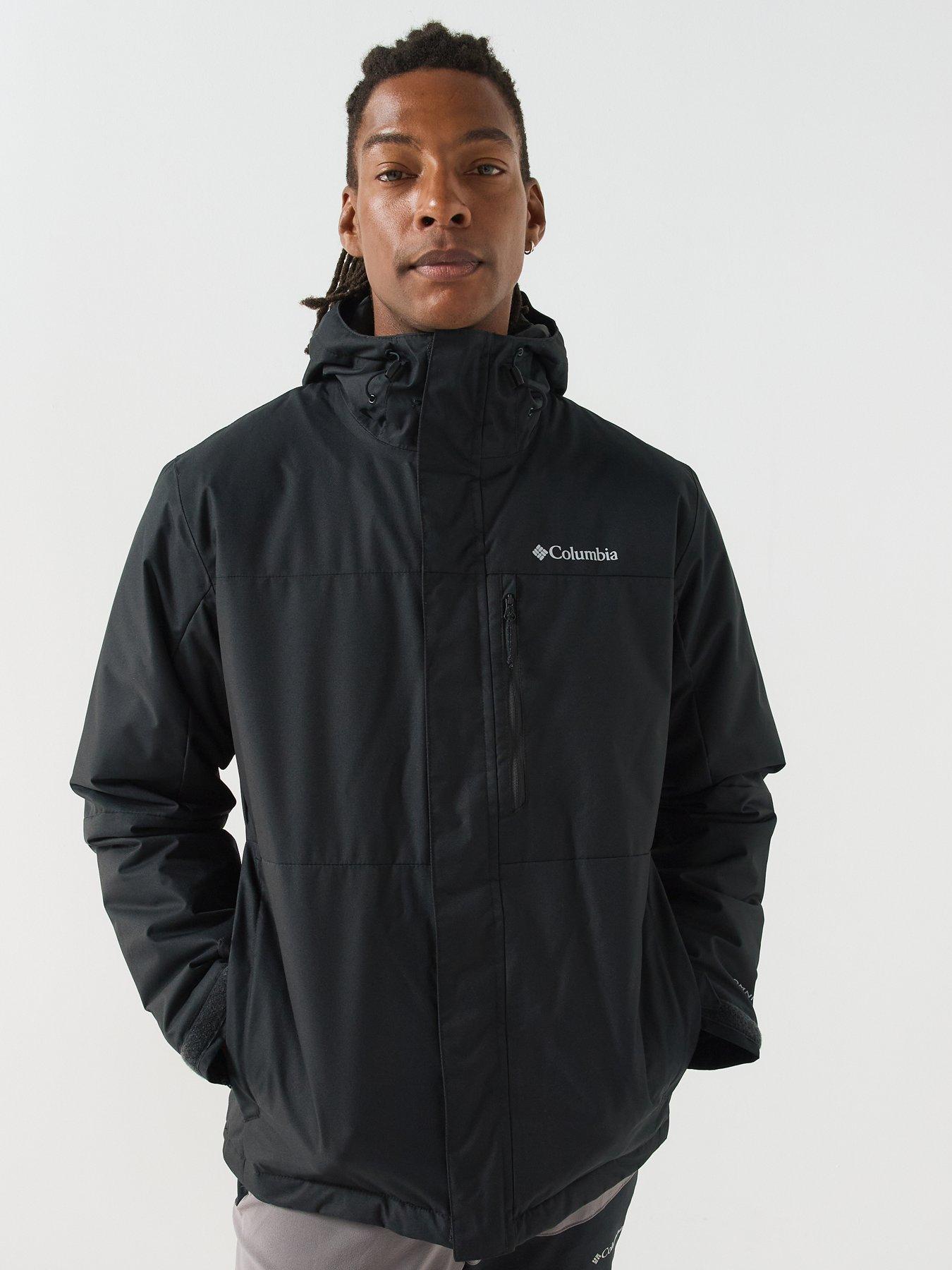 Image 5 of 6 of Columbia Mens Hikebound II Insulated Hooded Full Zip Jacket - Black