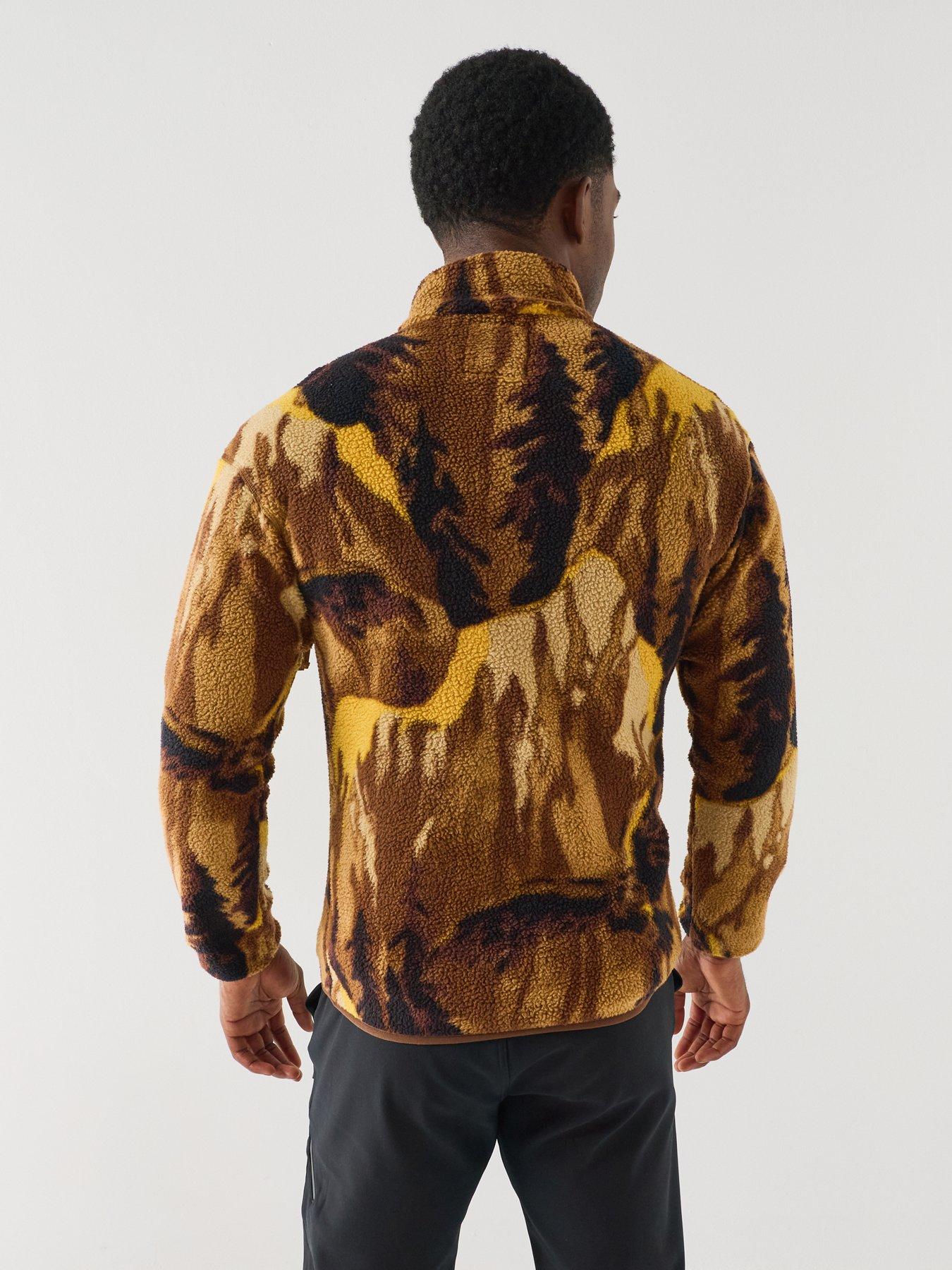 Image 2 of 6 of Columbia Mens Helvetia Ii Printed 1/2 Snap Fleece - Brown