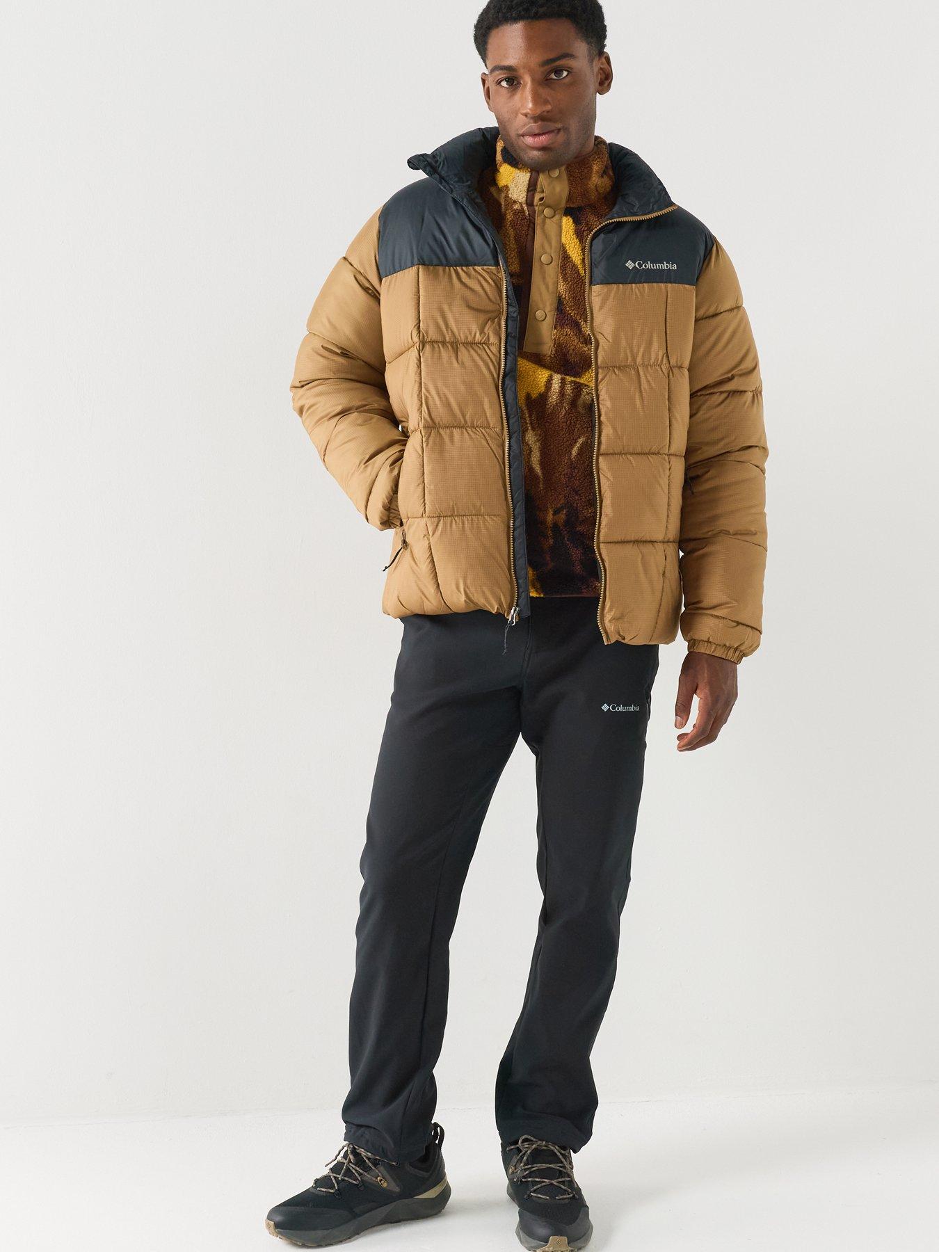 Image 3 of 6 of Columbia Mens Helvetia Ii Printed 1/2 Snap Fleece - Brown