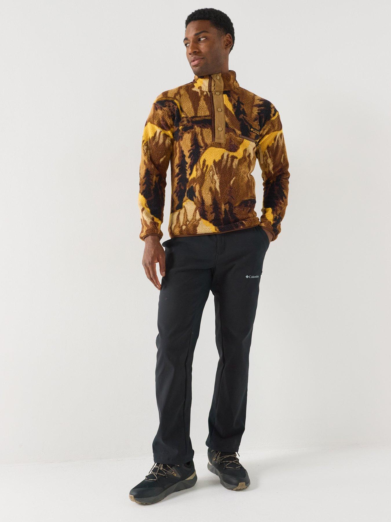 Image 6 of 6 of Columbia Mens Helvetia Ii Printed 1/2 Snap Fleece - Brown