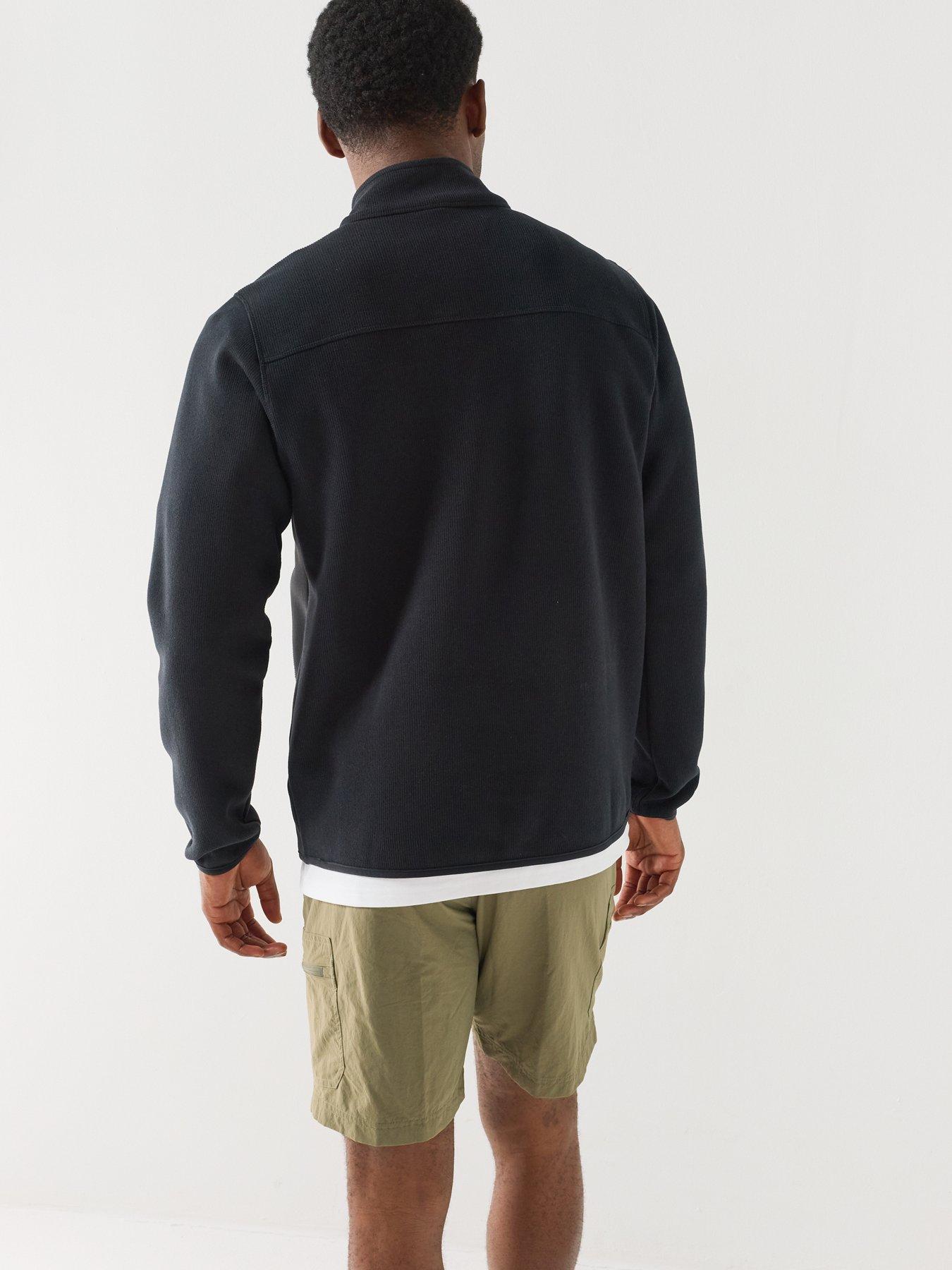 Image 2 of 6 of Columbia Mens Sweater Weather Half Zip Fleece - Black