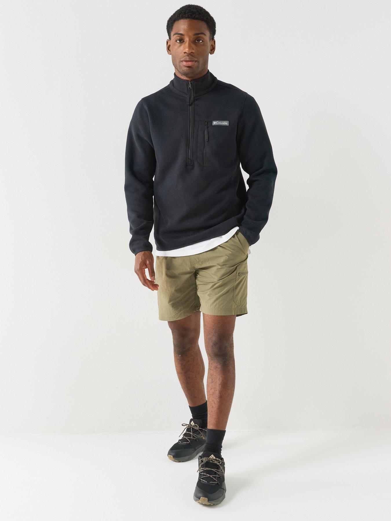 Image 3 of 6 of Columbia Mens Sweater Weather Half Zip Fleece - Black