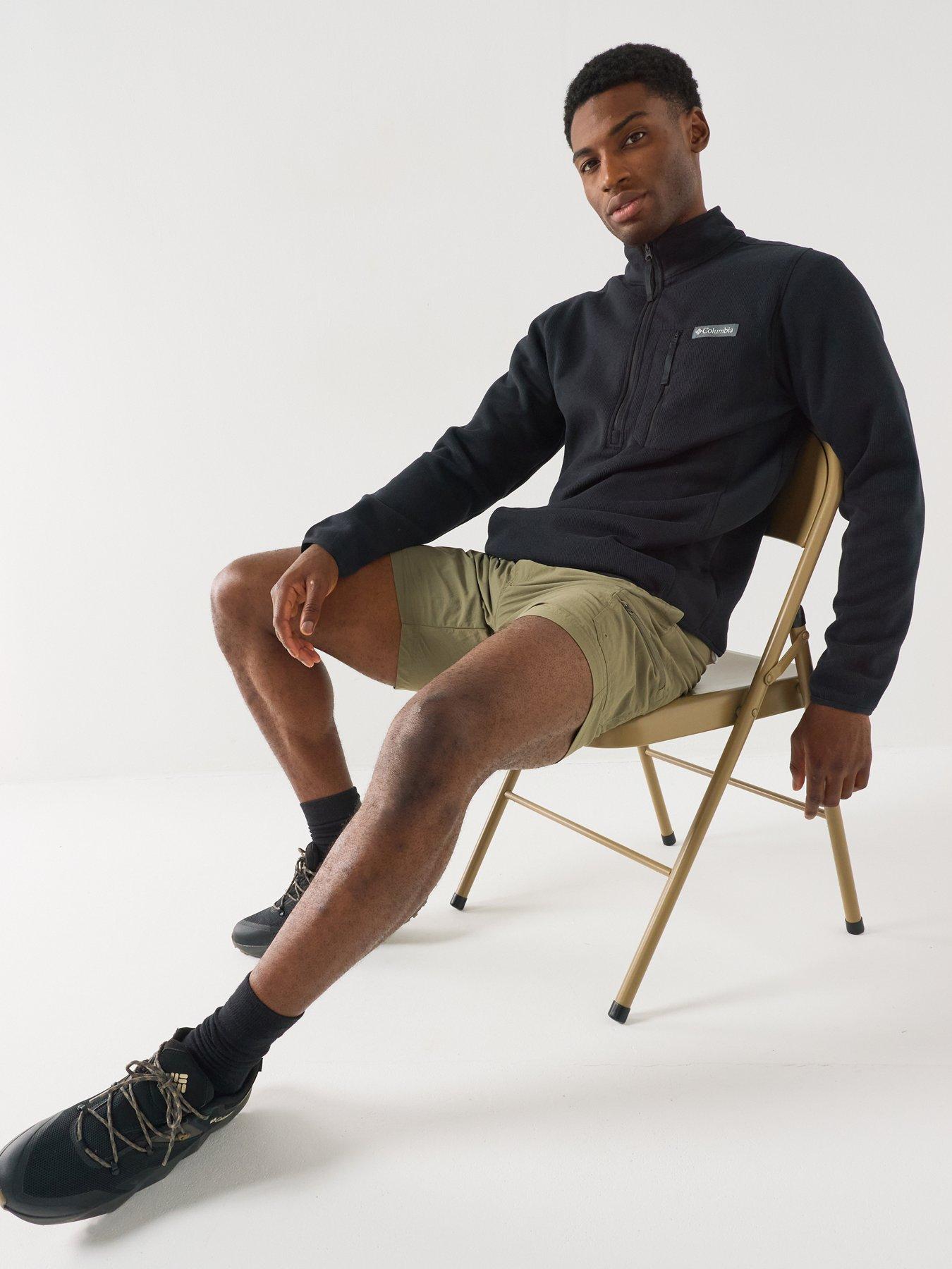 Image 5 of 6 of Columbia Mens Sweater Weather Half Zip Fleece - Black