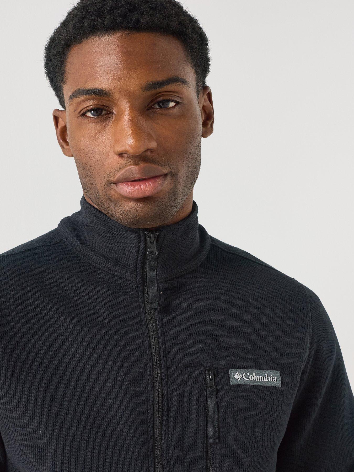 Image 6 of 6 of Columbia Mens Sweater Weather Half Zip Fleece - Black